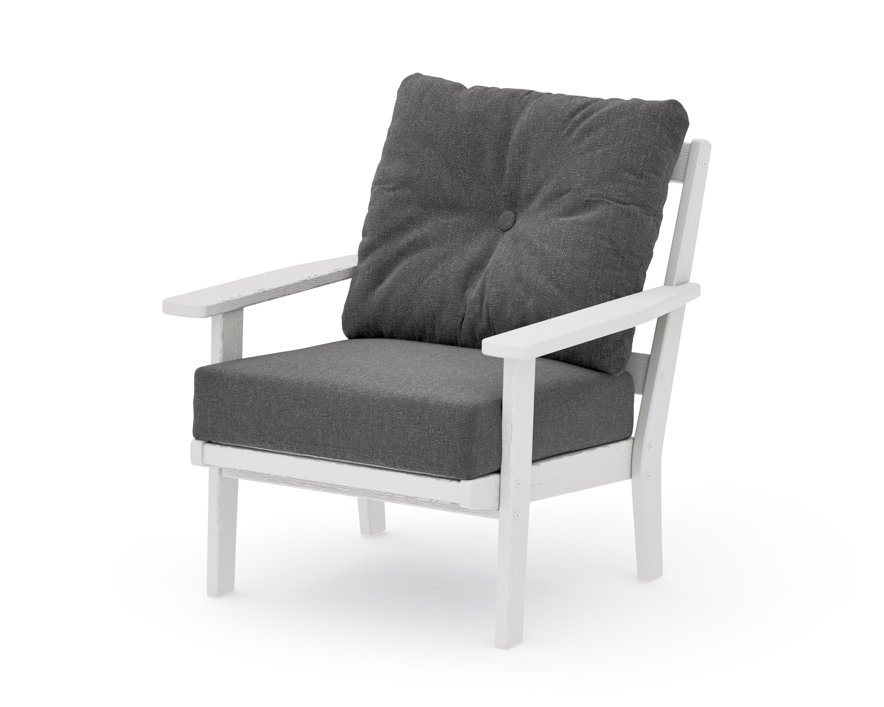 Prairie Deep Seating Chair in Vintage White / Ash Charcoal