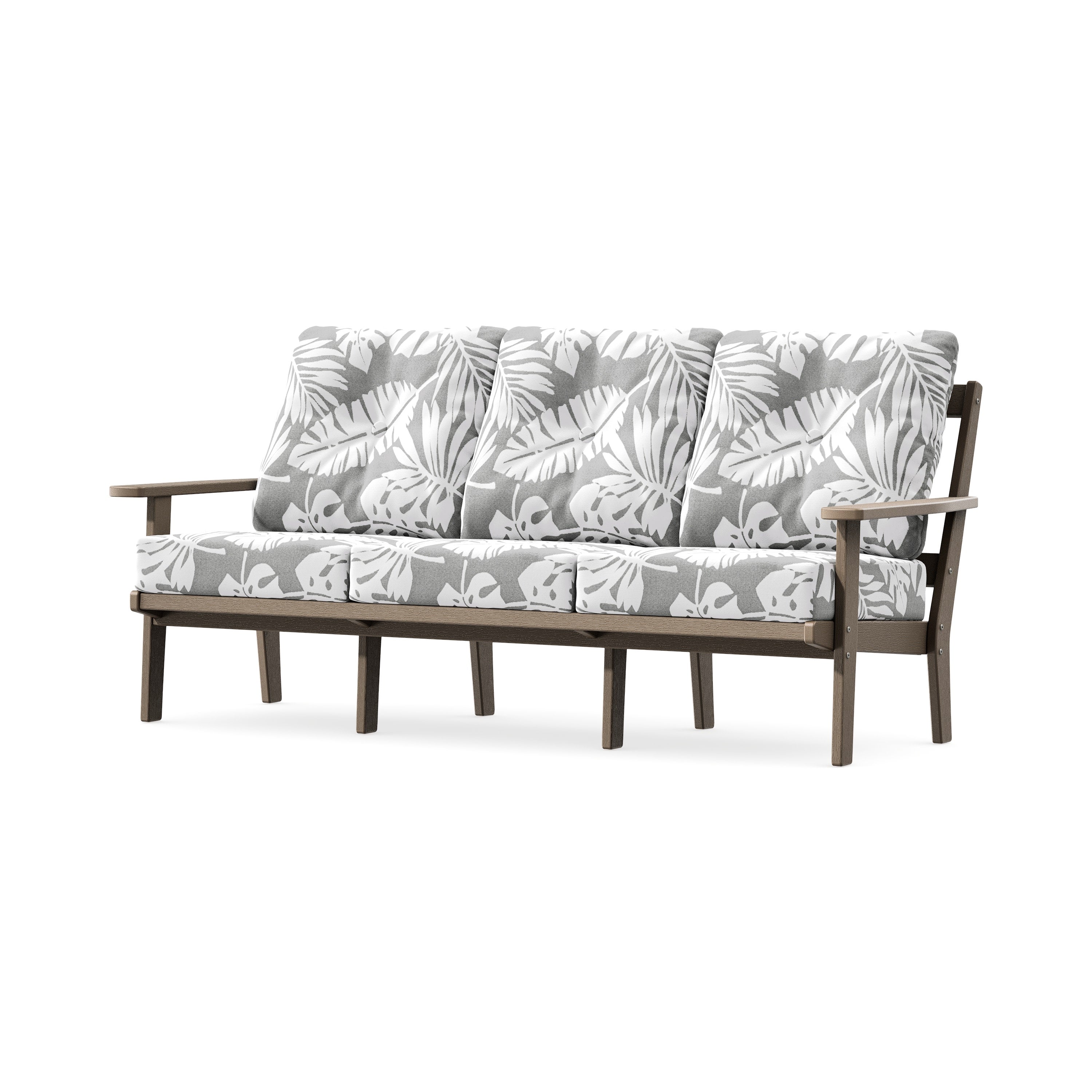 PrairieDeep Seating Sofa in Vintage Sahara / Leaf Grey Mist