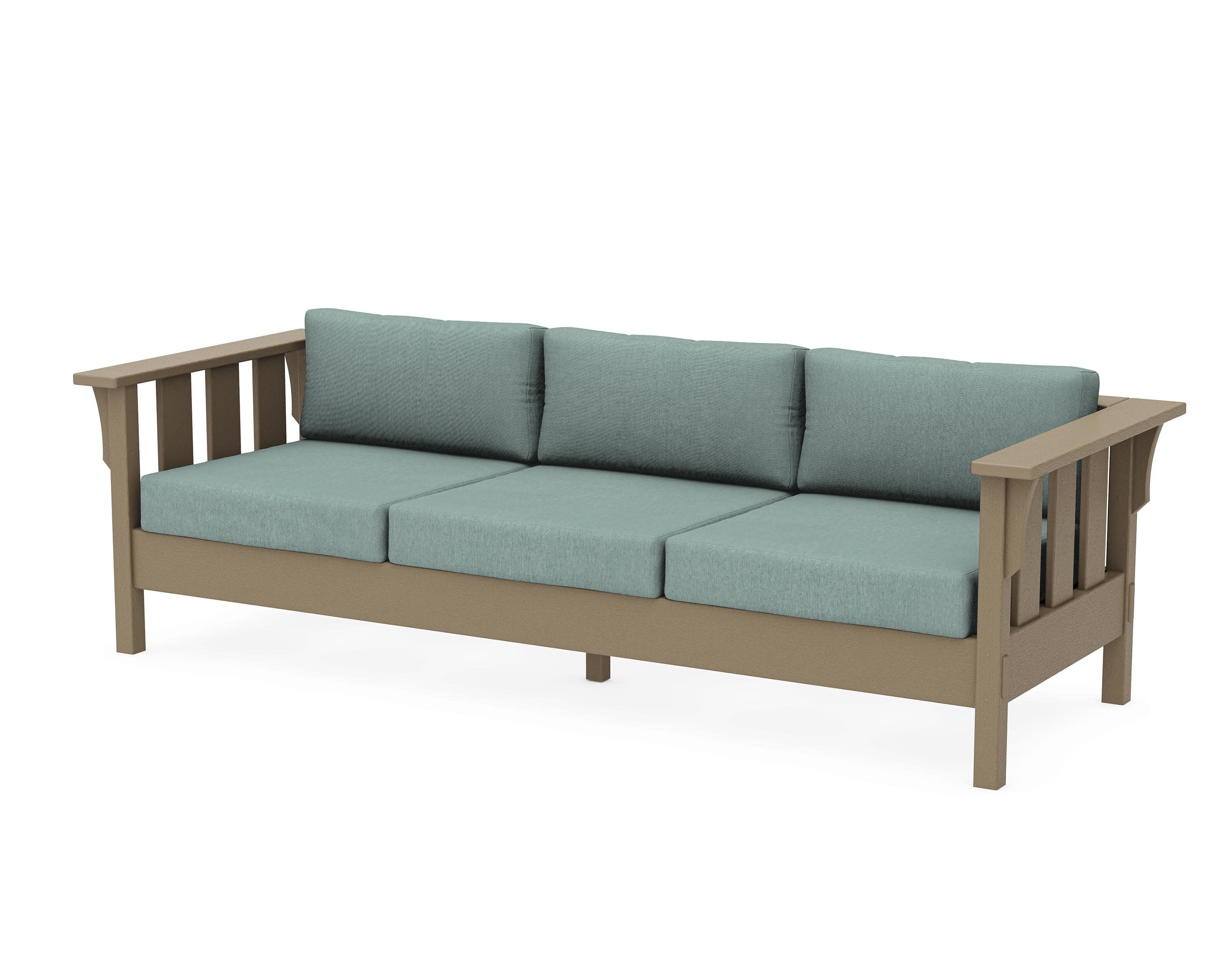 Acadia Deep Seating Sofa in Vintage Sahara / Glacier Spa