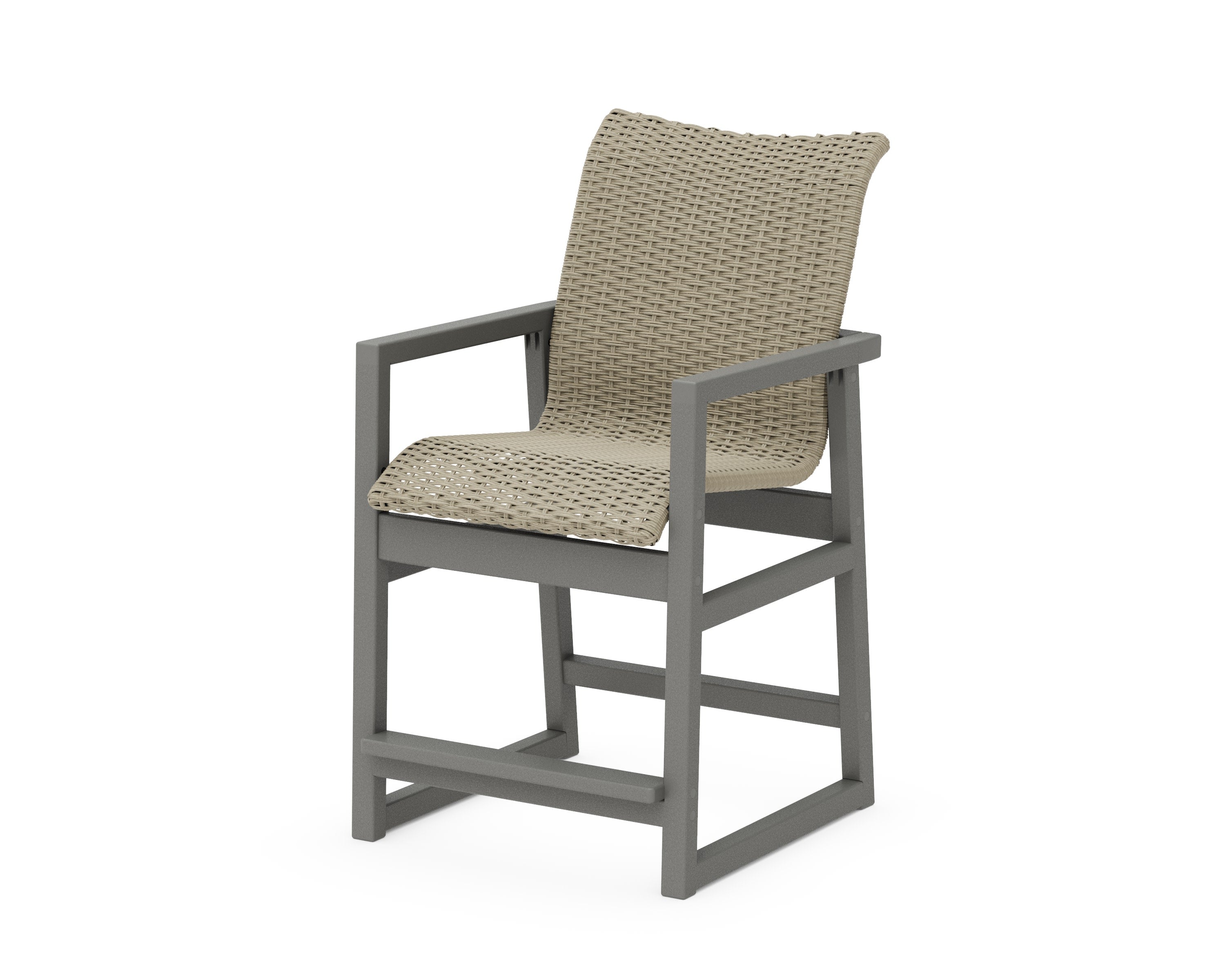 EDGE Woven Counter Arm Chair