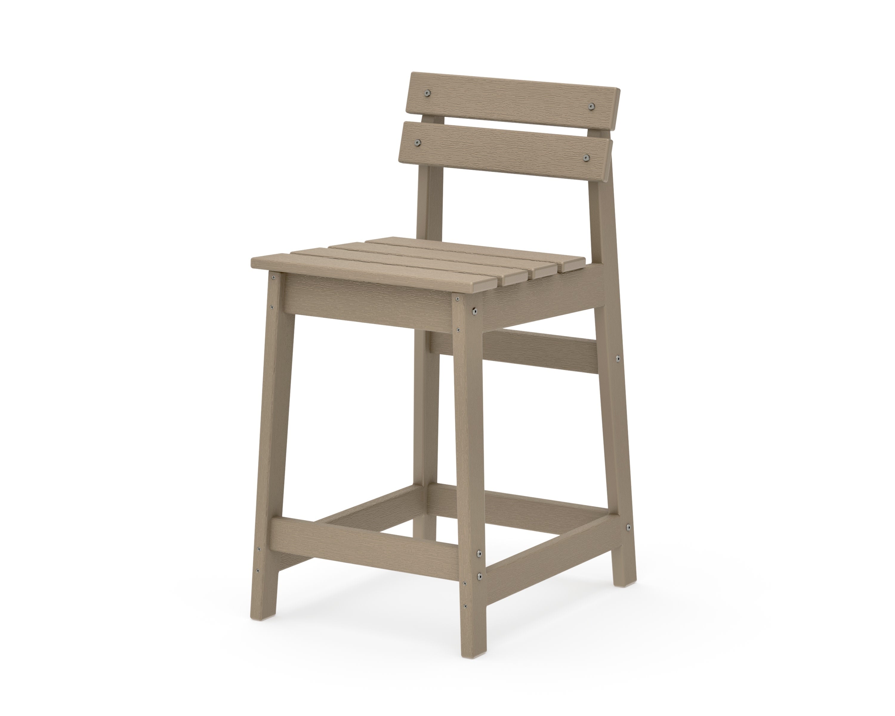 Modern Studio Plaza Lowback Counter Chair in Vintage Sahara