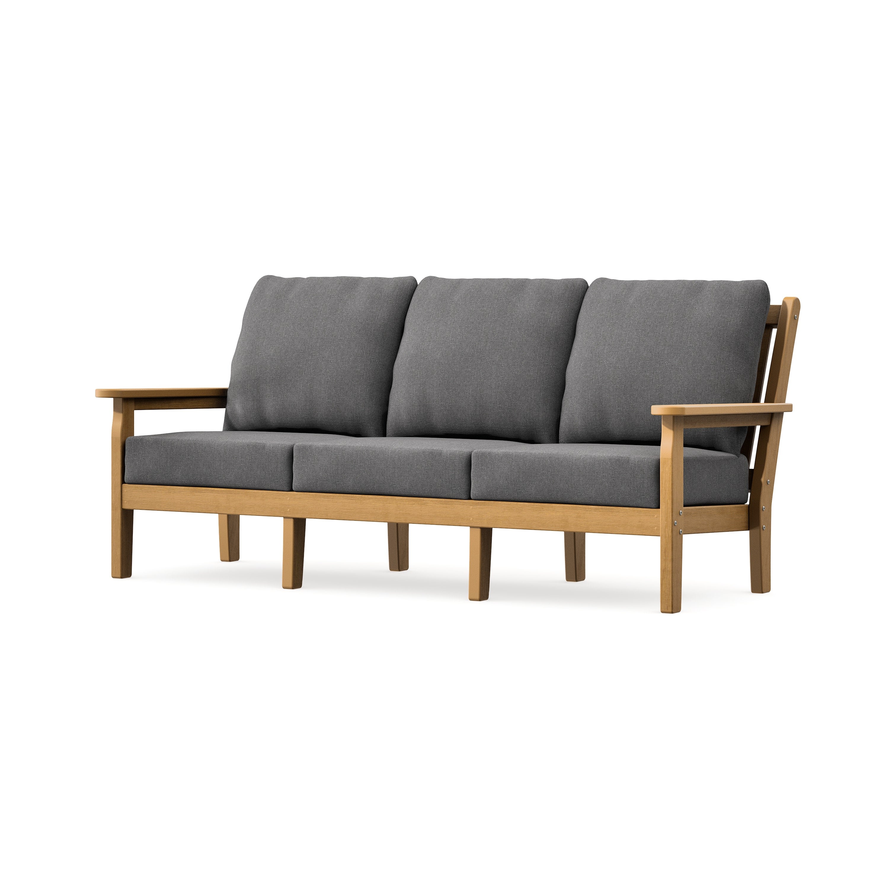 Chippendale Deep Seating Sofa in Natural / Ash Charcoal