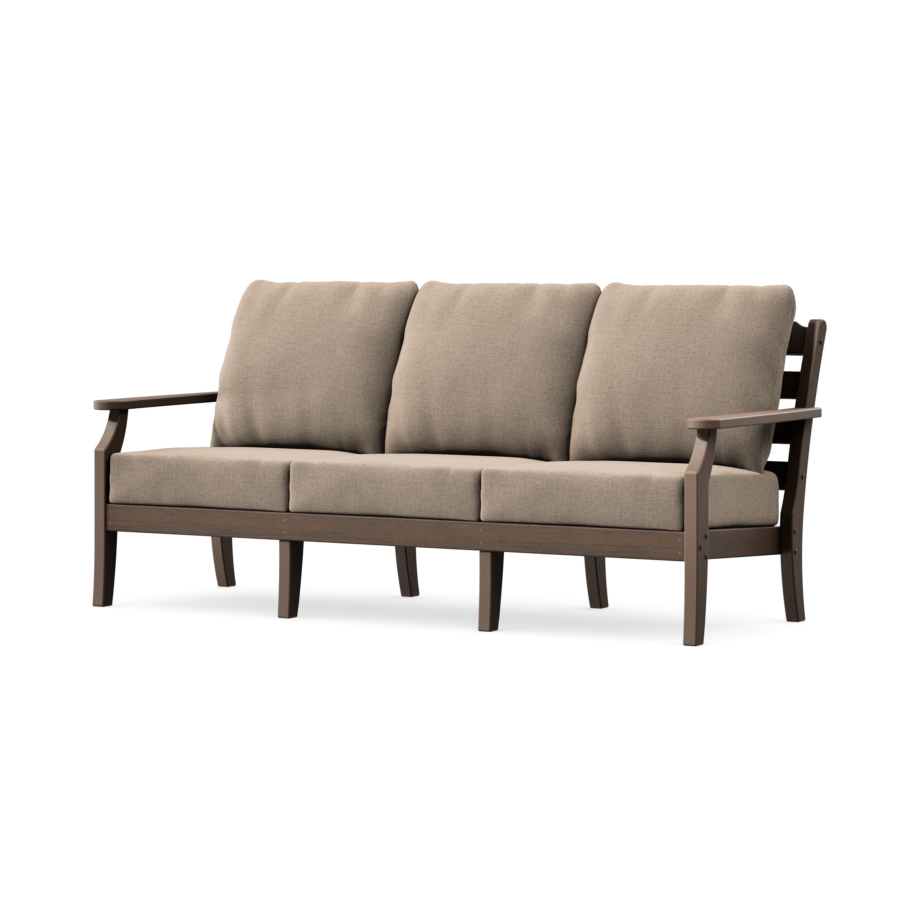 Savannah Deep Seating Sofa in Kona / Spiced Burlap