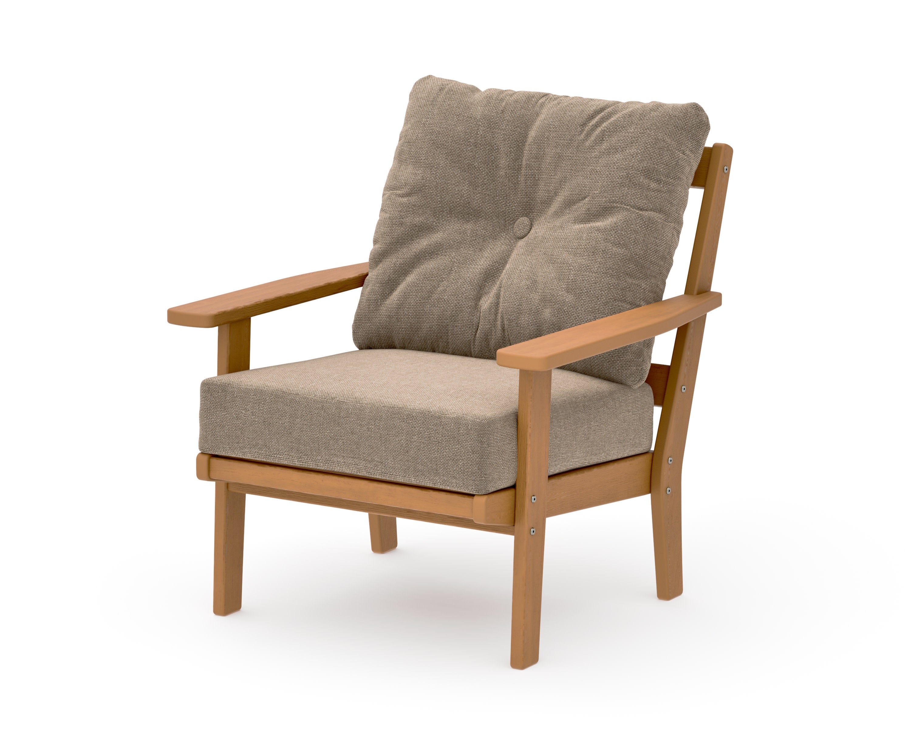 Prairie Deep Seating Chair in Natural / Spiced Burlap
