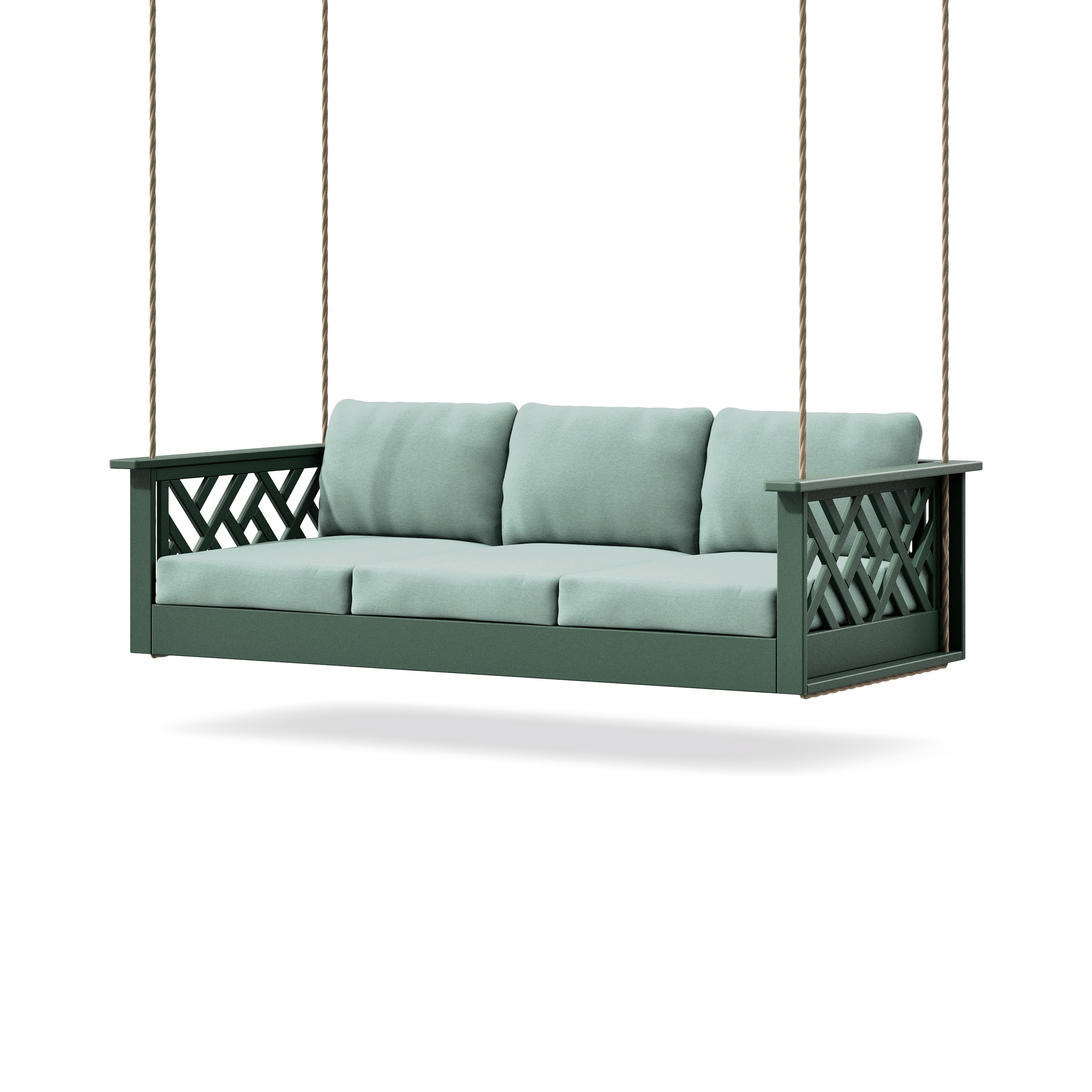 Chippendale Daybed Swing in Green / Glacier Spa