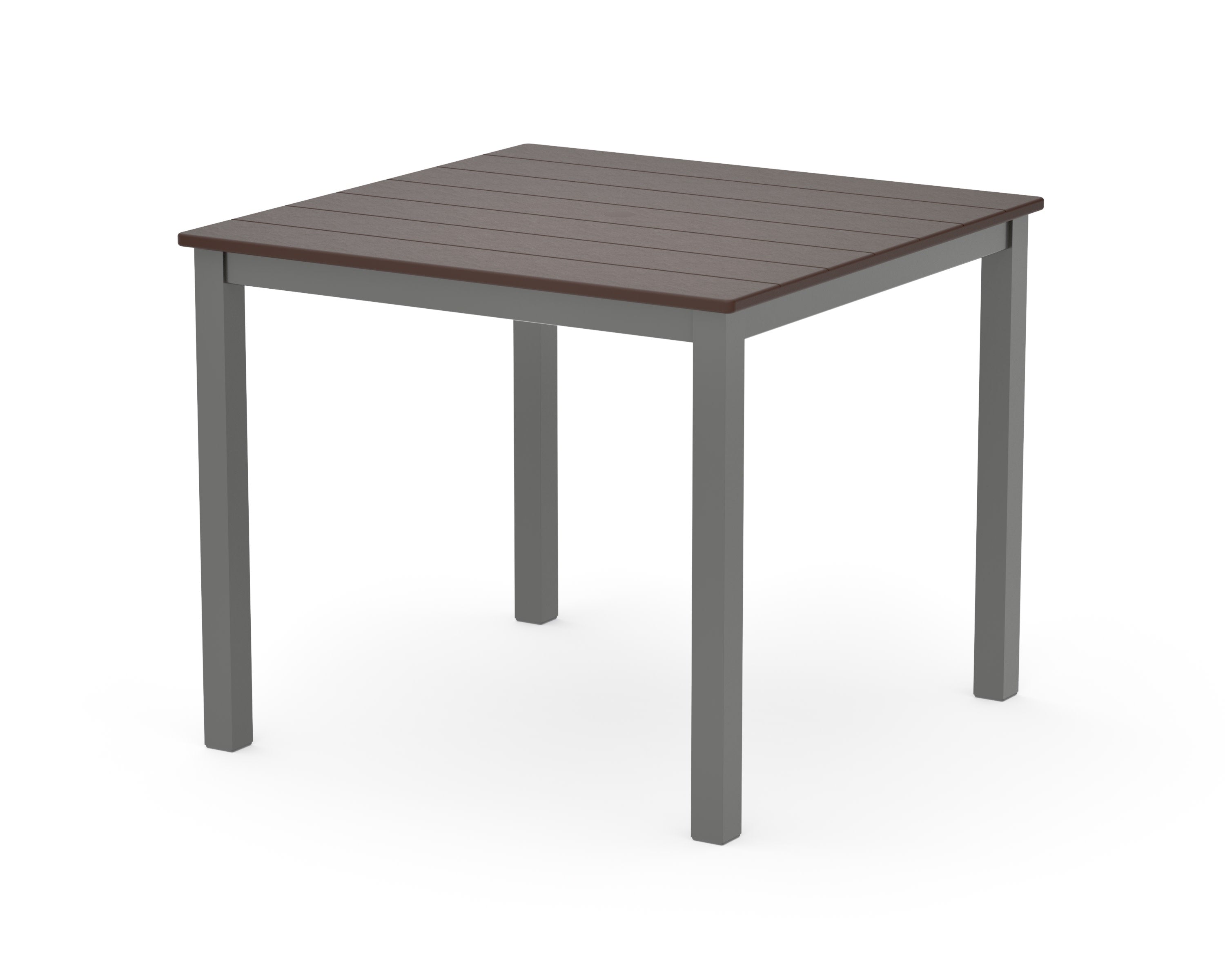 Main Street 36" x 36" Dining Table in Charcoal / Mahogany