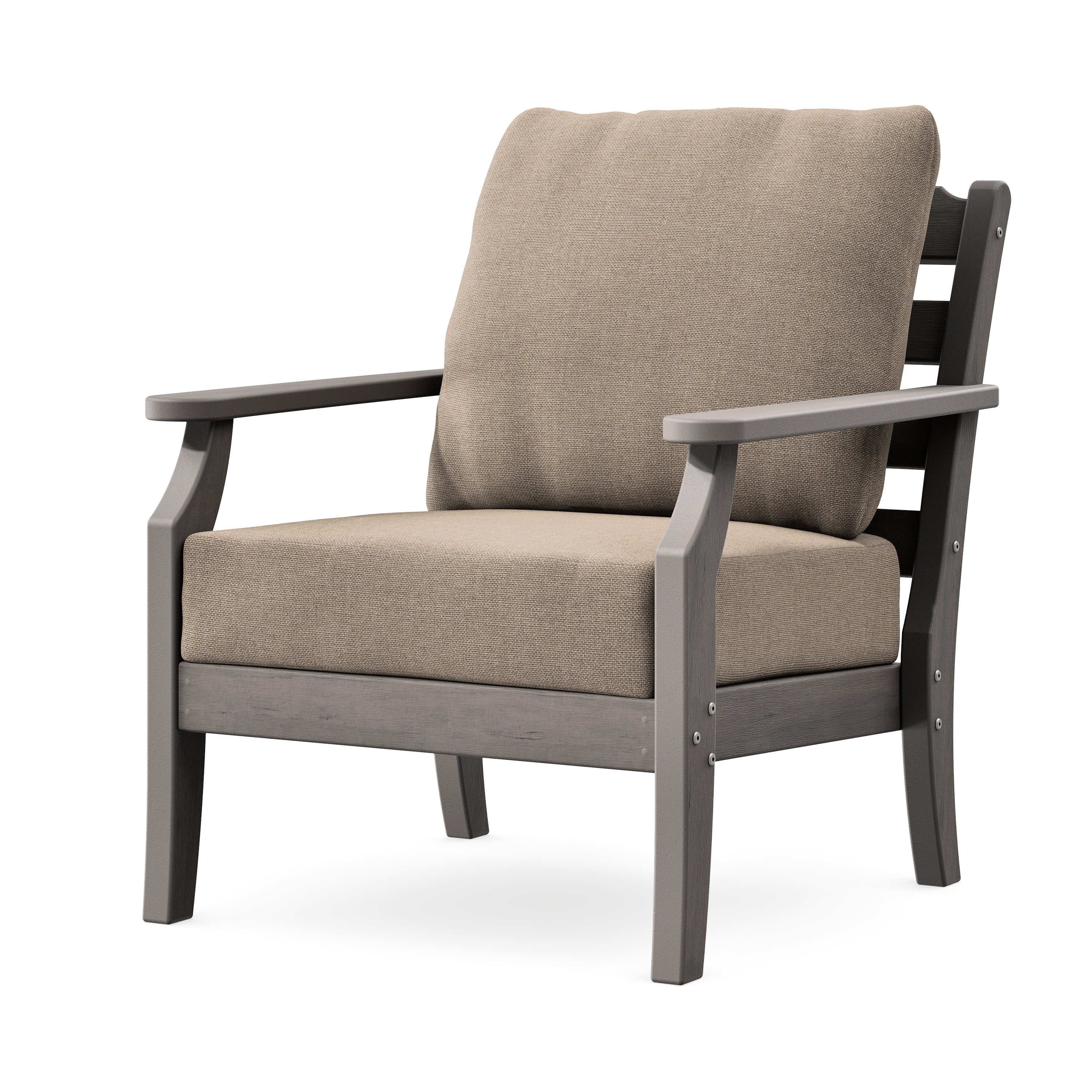 Savannah Deep Seating Chair in Driftwood / Spiced Burlap