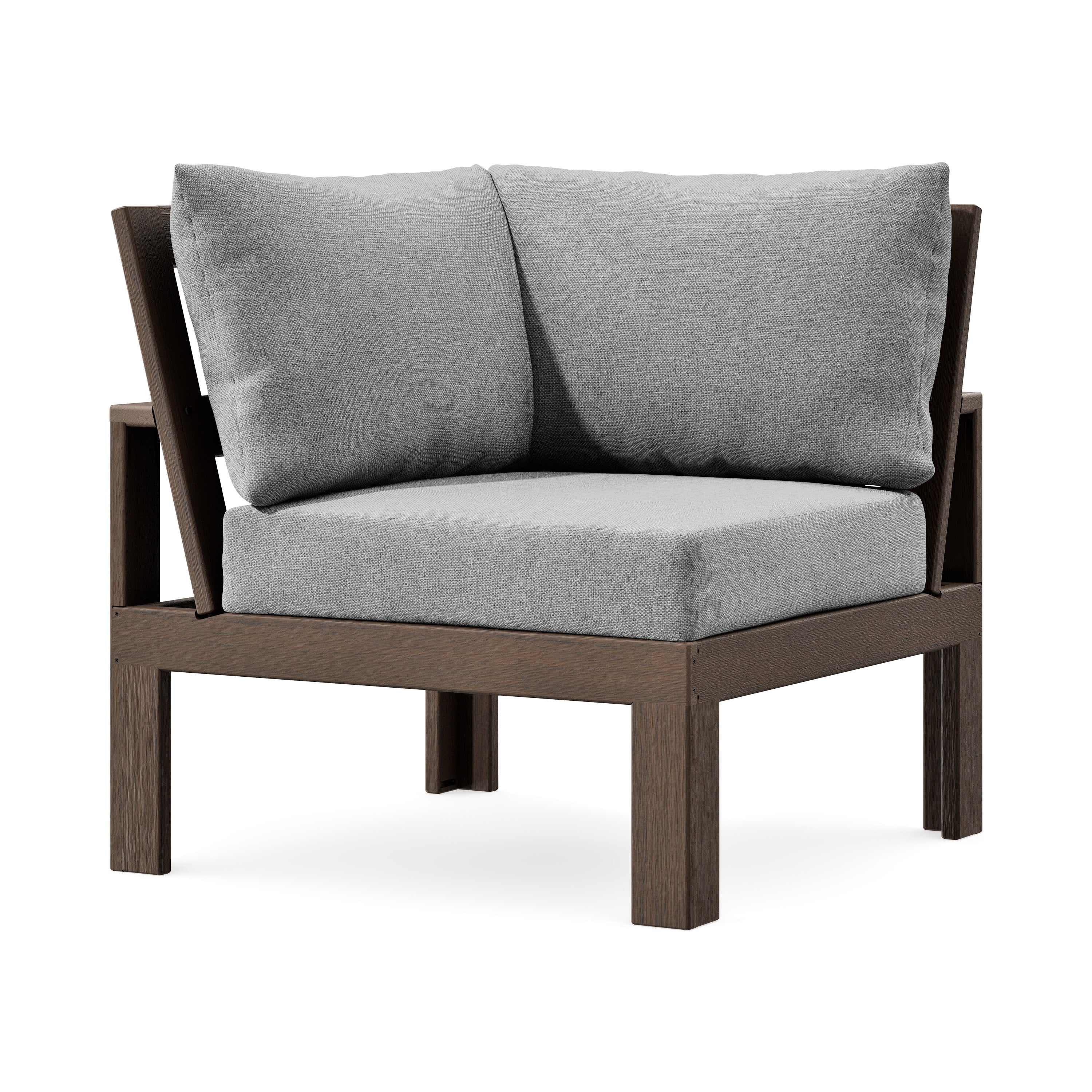 Modular Corner Chair in Kona / Grey Mist