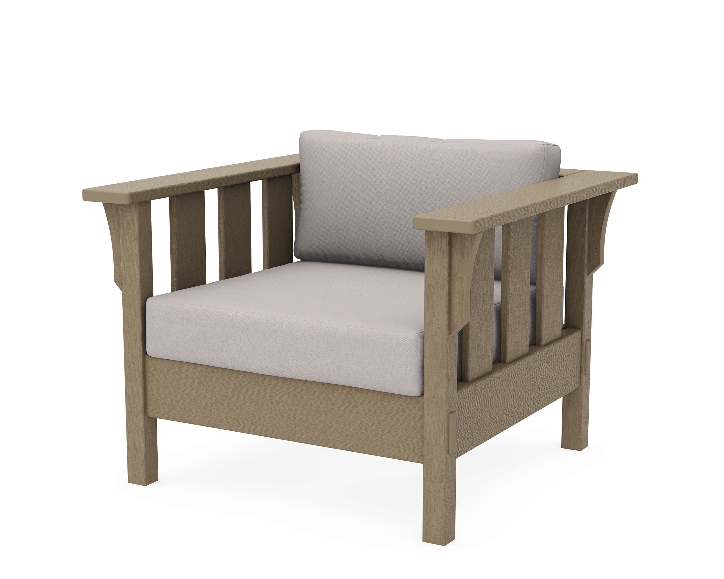 Acadia Deep Seating Chair in Vintage Sahara / Dune Burlap