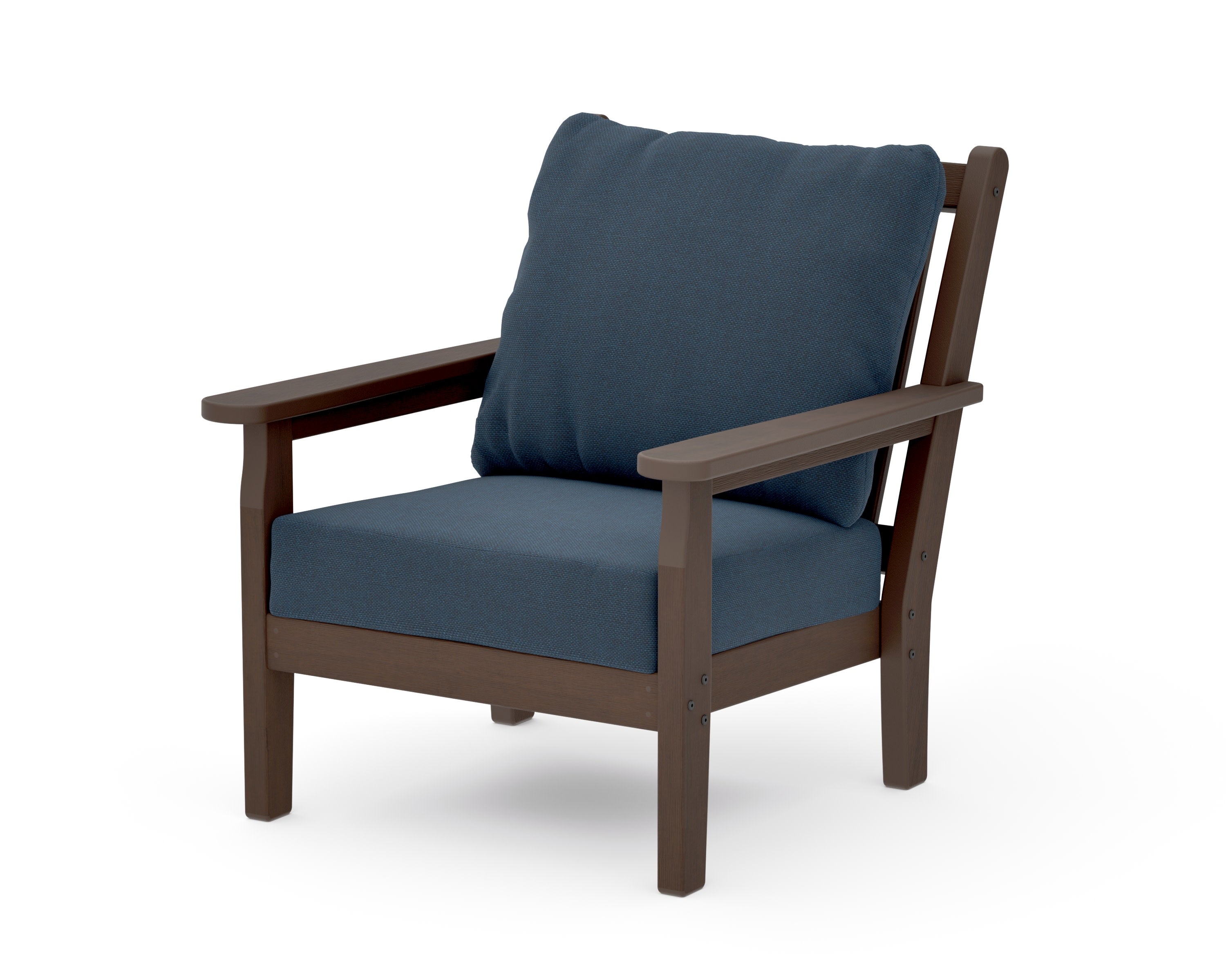 Chippendale Deep Seating Chair in Kona / Marine Indigo