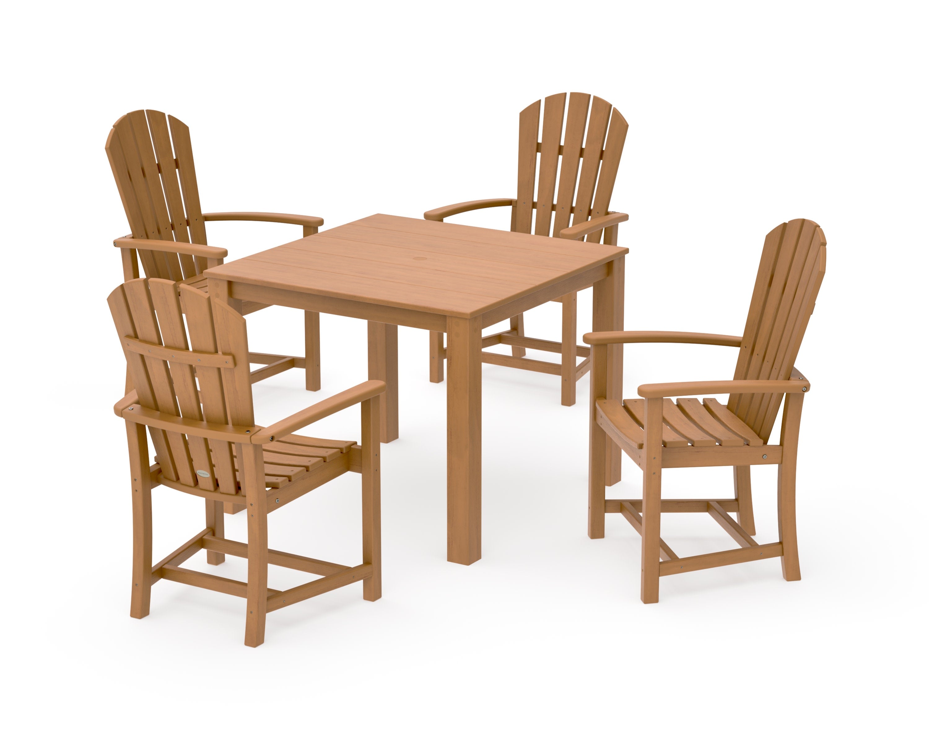 Palm Coast 5-Piece Parsons Dining Set in Natural