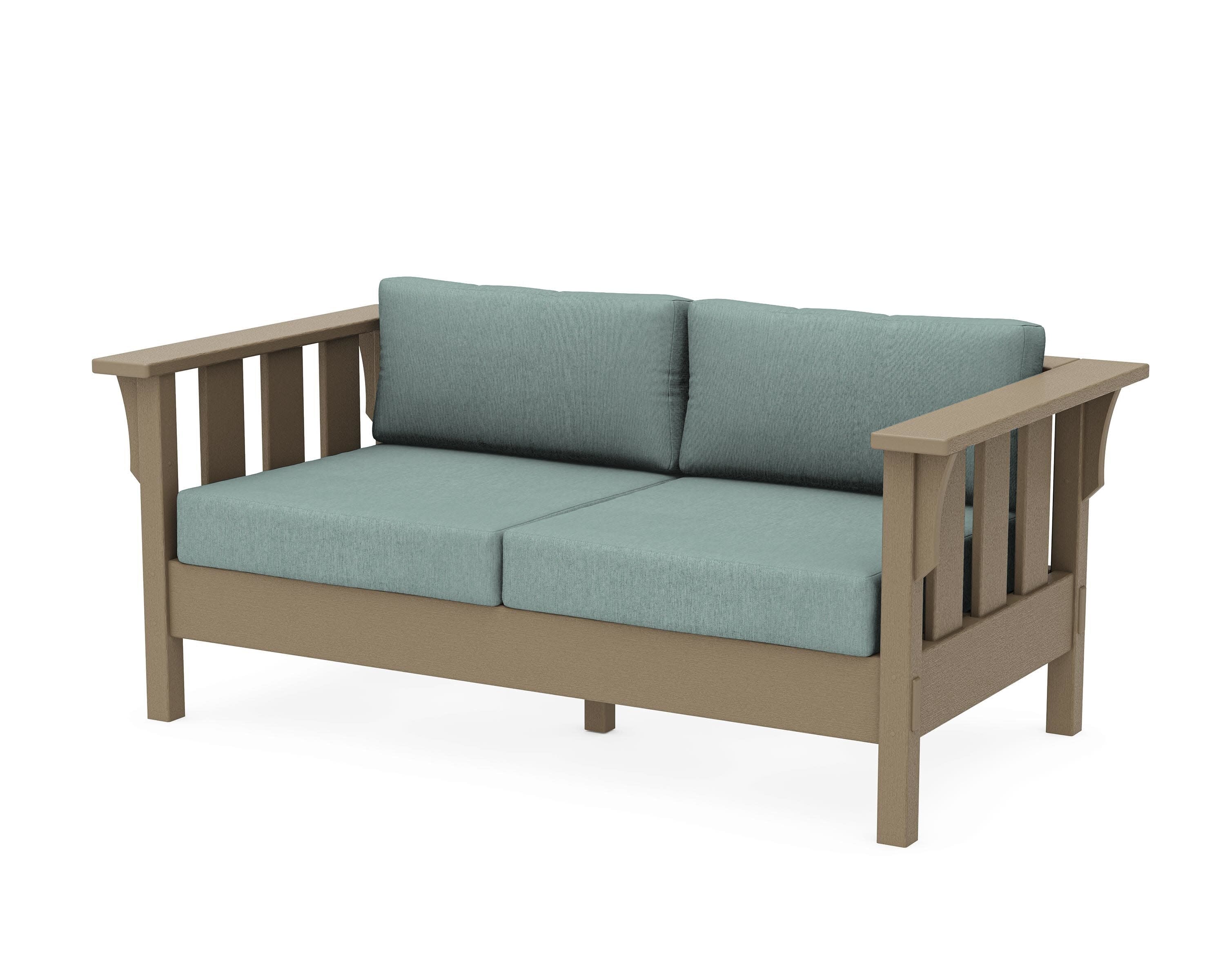 Acadia Deep Seating Loveseat in Vintage Sahara / Glacier Spa