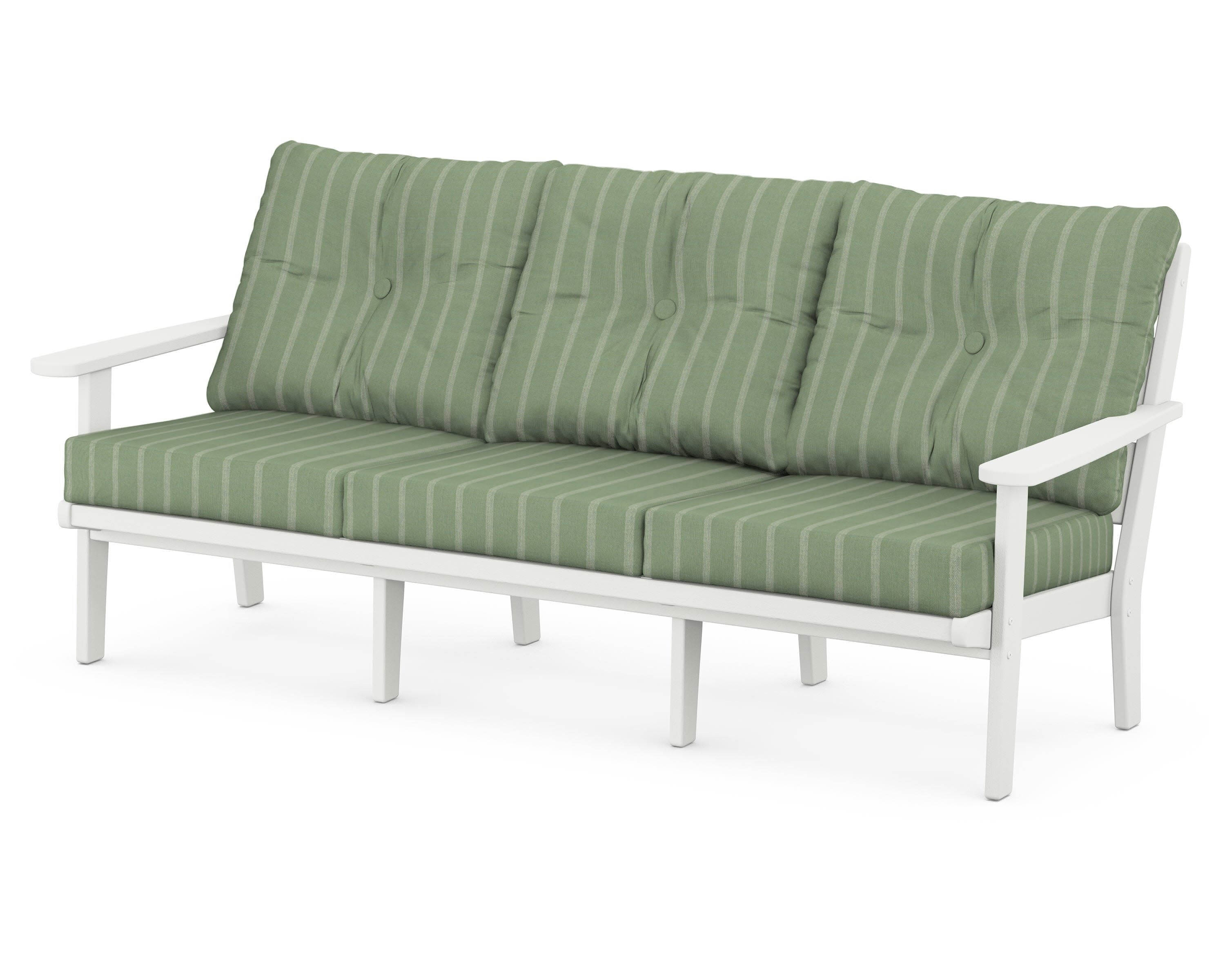Lakeside Deep Seating Sofa in Vintage White / Unwind Rainwashed