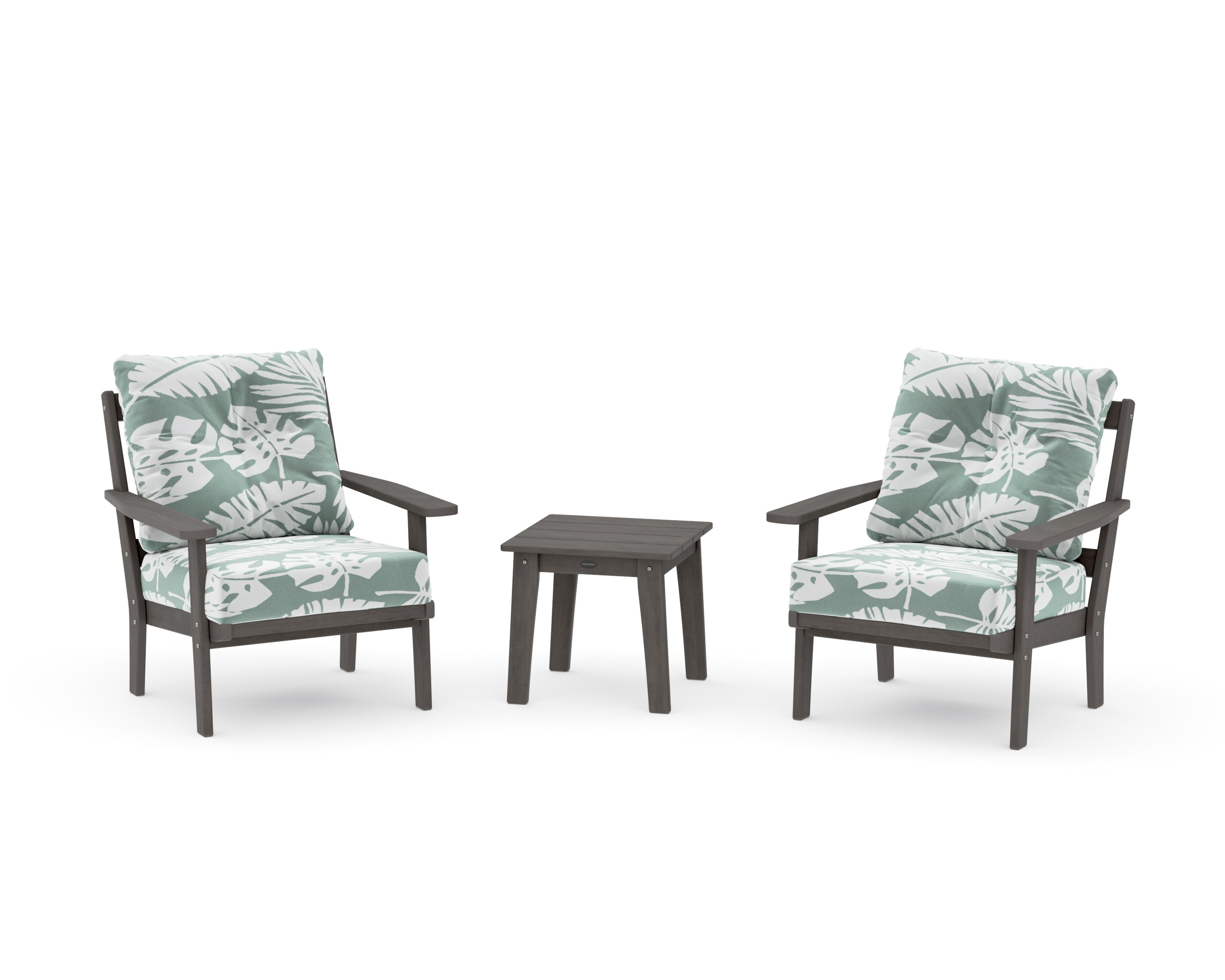 Oxford 3-Piece Deep Seating Set in Driftwood / Leaf Glacier Spa