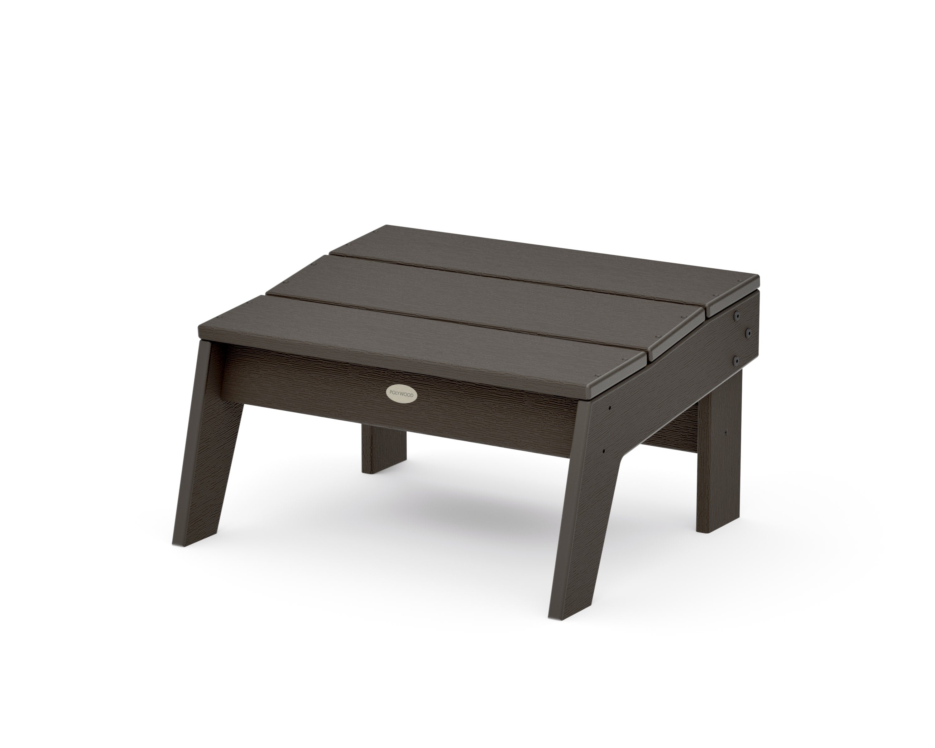 Modern Studio Oversized Ottoman in Vintage Coffee