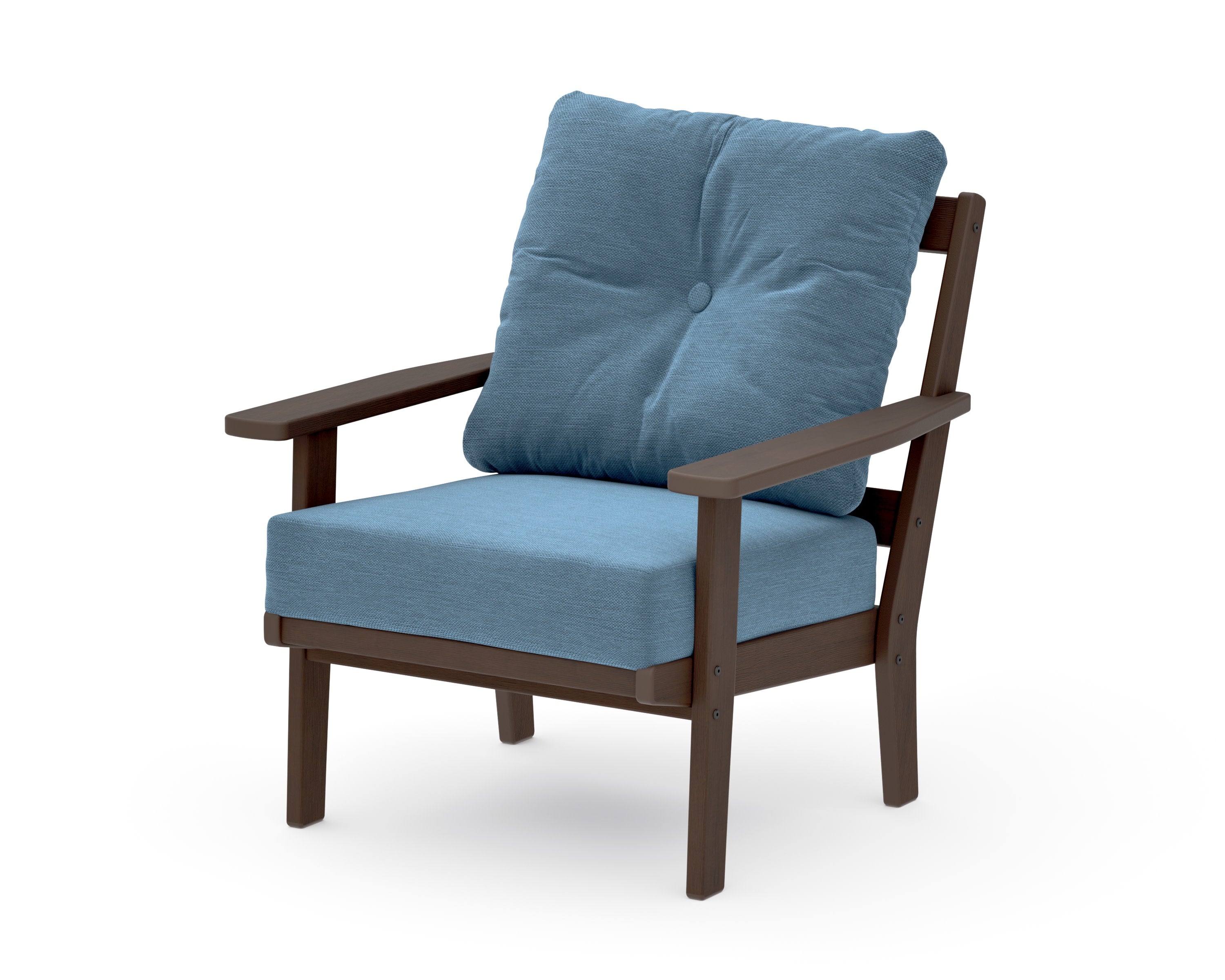 Oxford Deep Seating Chair in Kona / Sky Blue