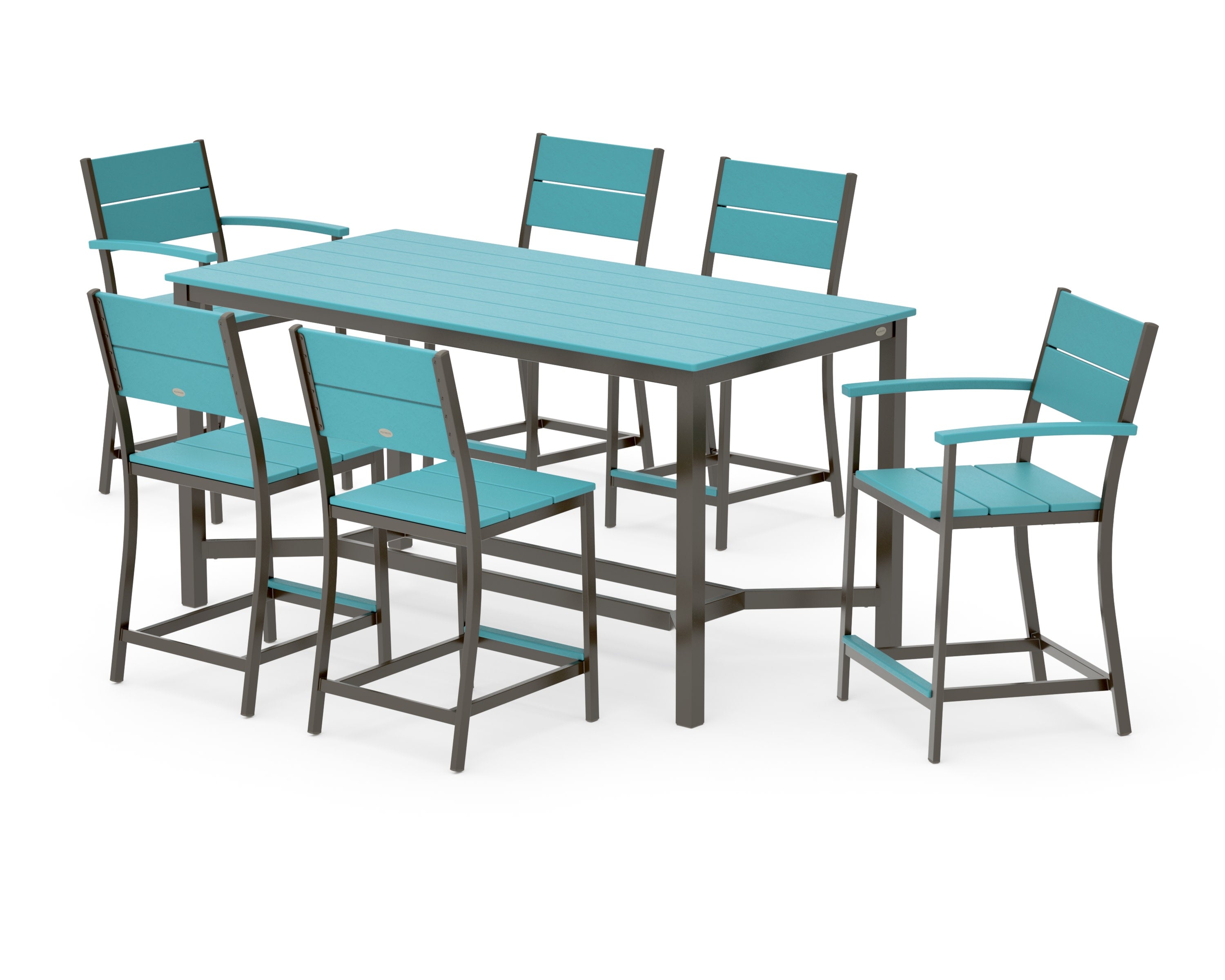 Main Street 7-Piece Counter Set in Bronze / Aruba