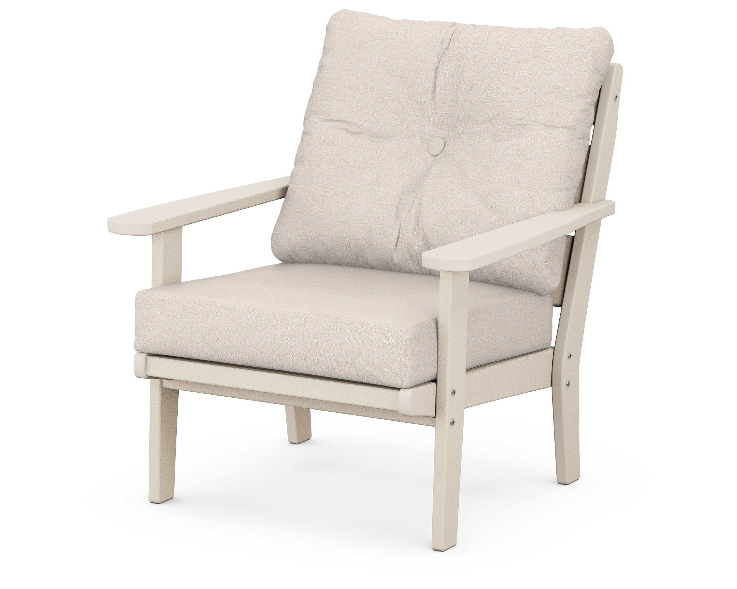 Lakeside Deep Seating Chair in Sand / Nuance Cloud