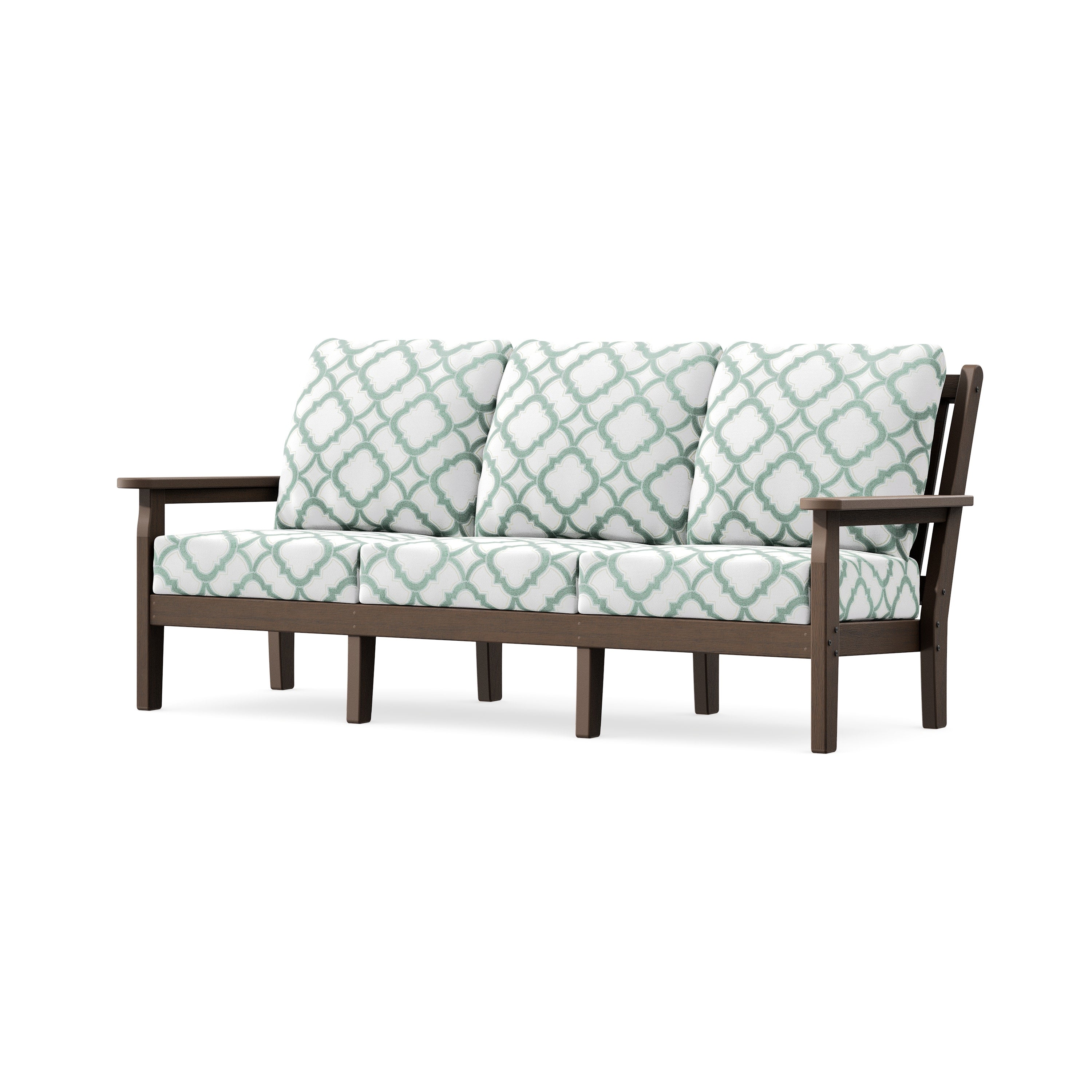 Chippendale Deep Seating Sofa in Kona / Trellis Glacier Spa