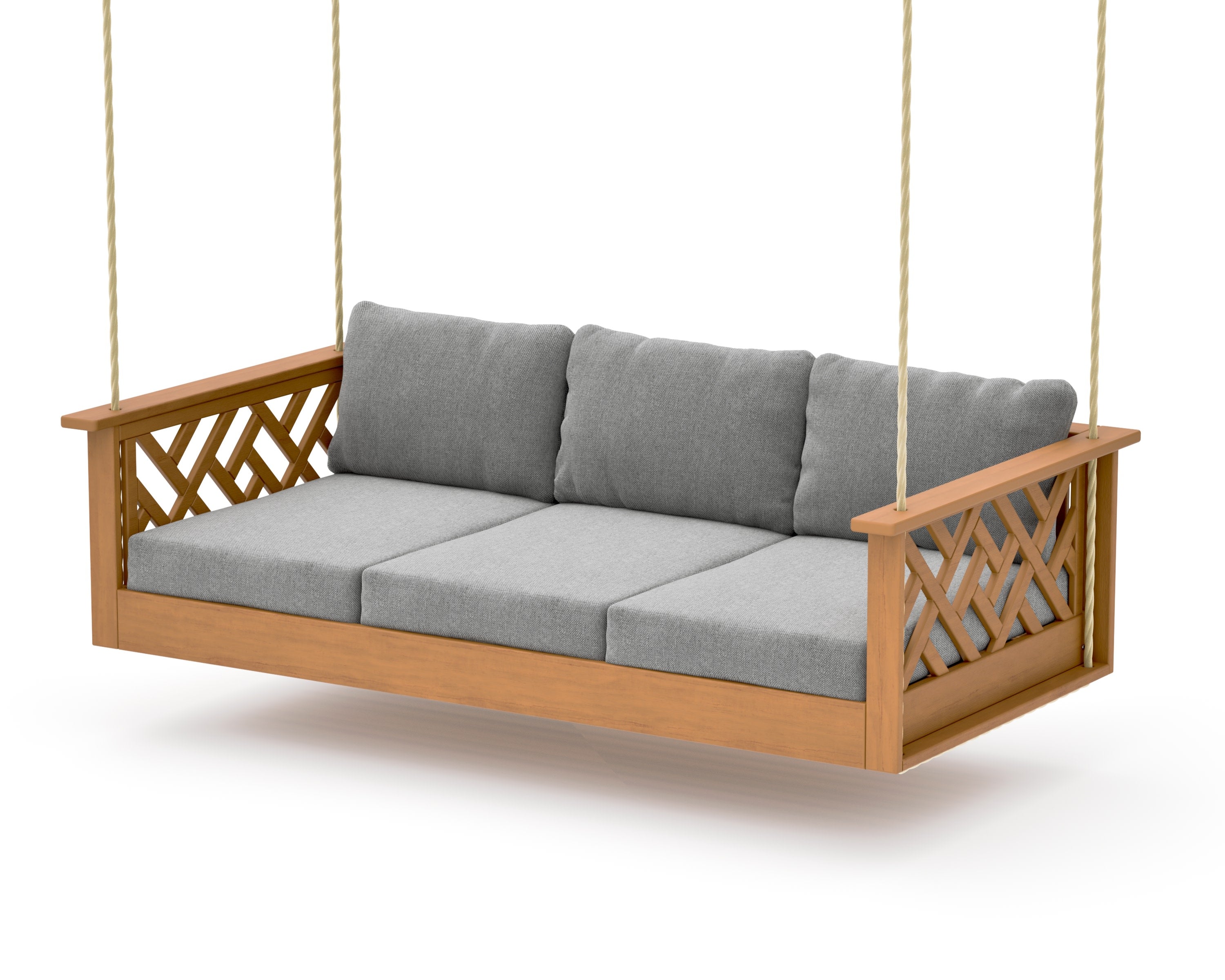 Chippendale Daybed Swing in Natural / Grey Mist