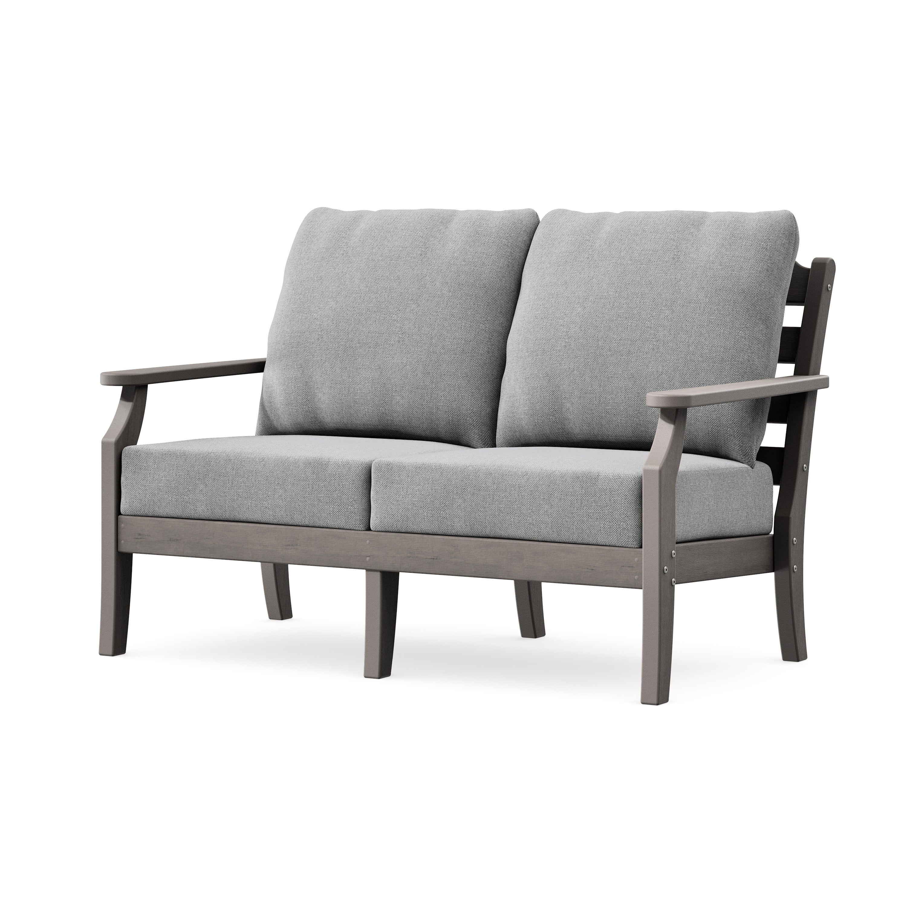 Savannah Deep Seating Loveseat in Driftwood / Grey Mist