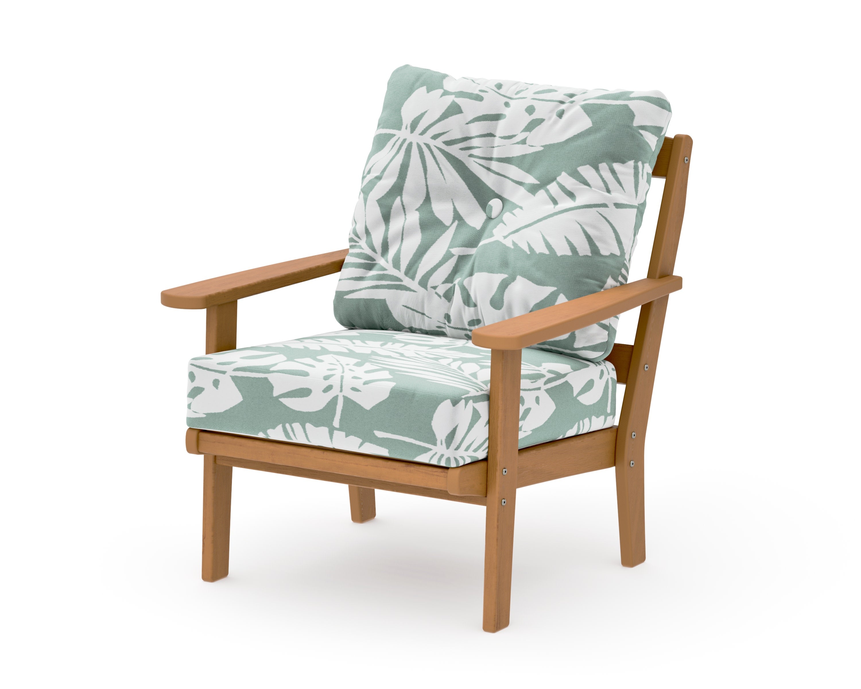 Mission Deep Seating Chair in Natural / Leaf Glacier Spa