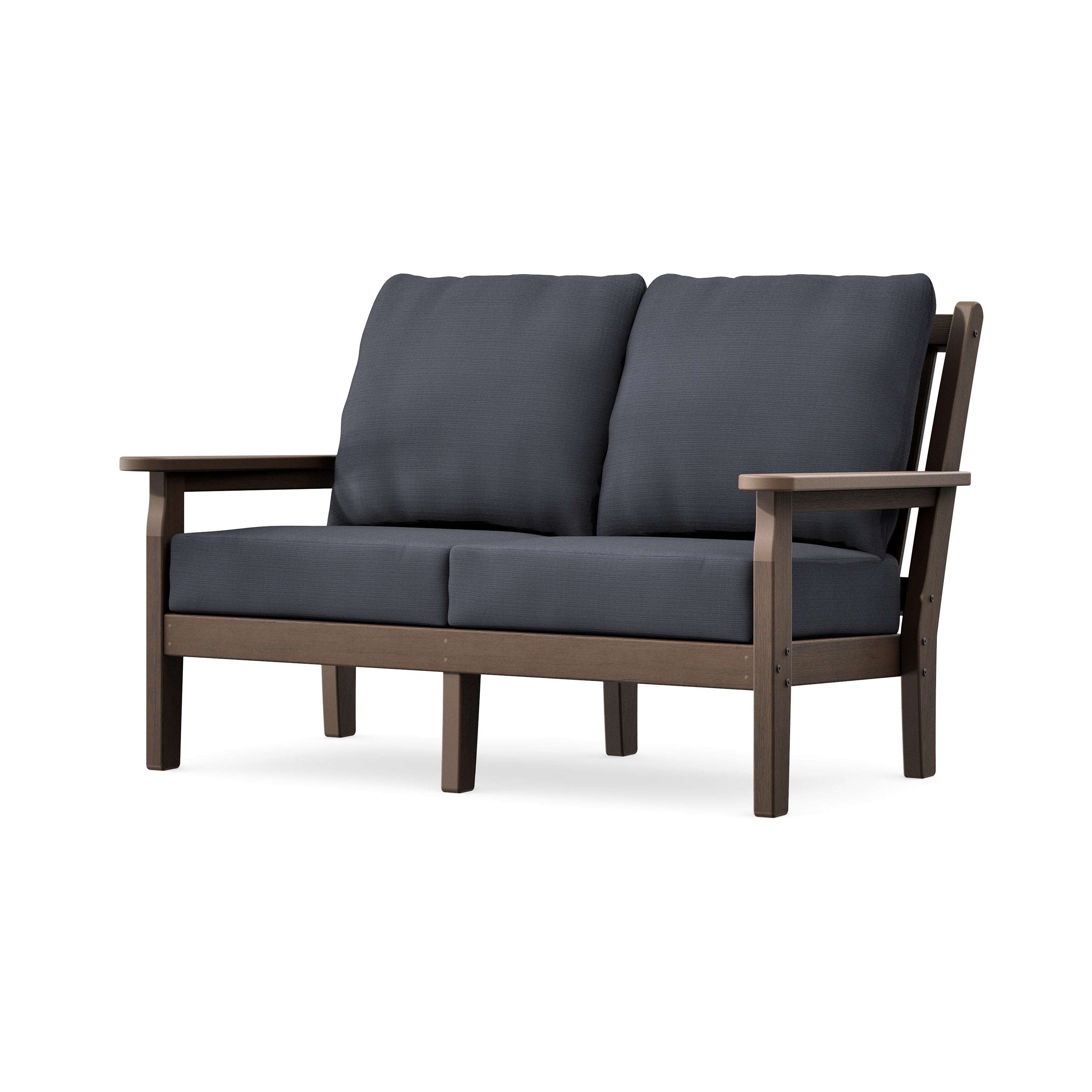 Chippendale Deep Seating Loveseat in Kona / Midnight Linen