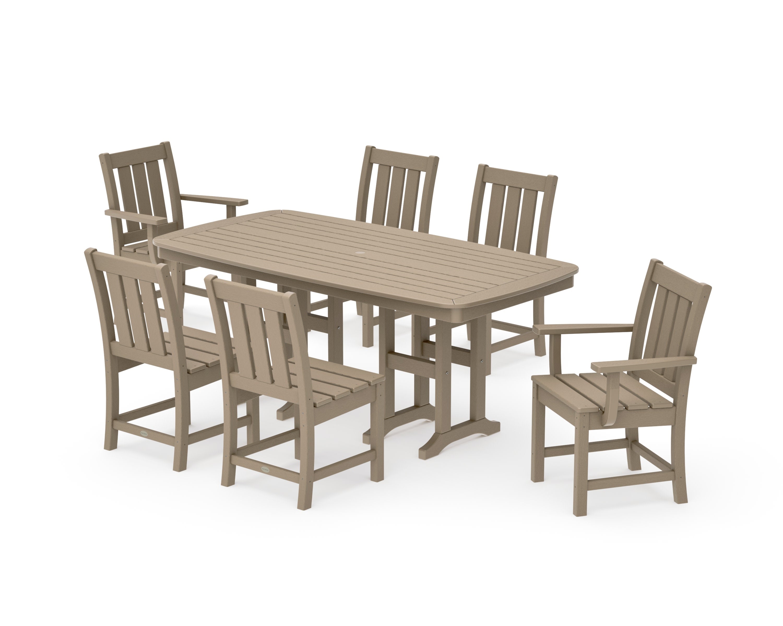 Oxford 7-Piece Dining Set in Vintage Sahara