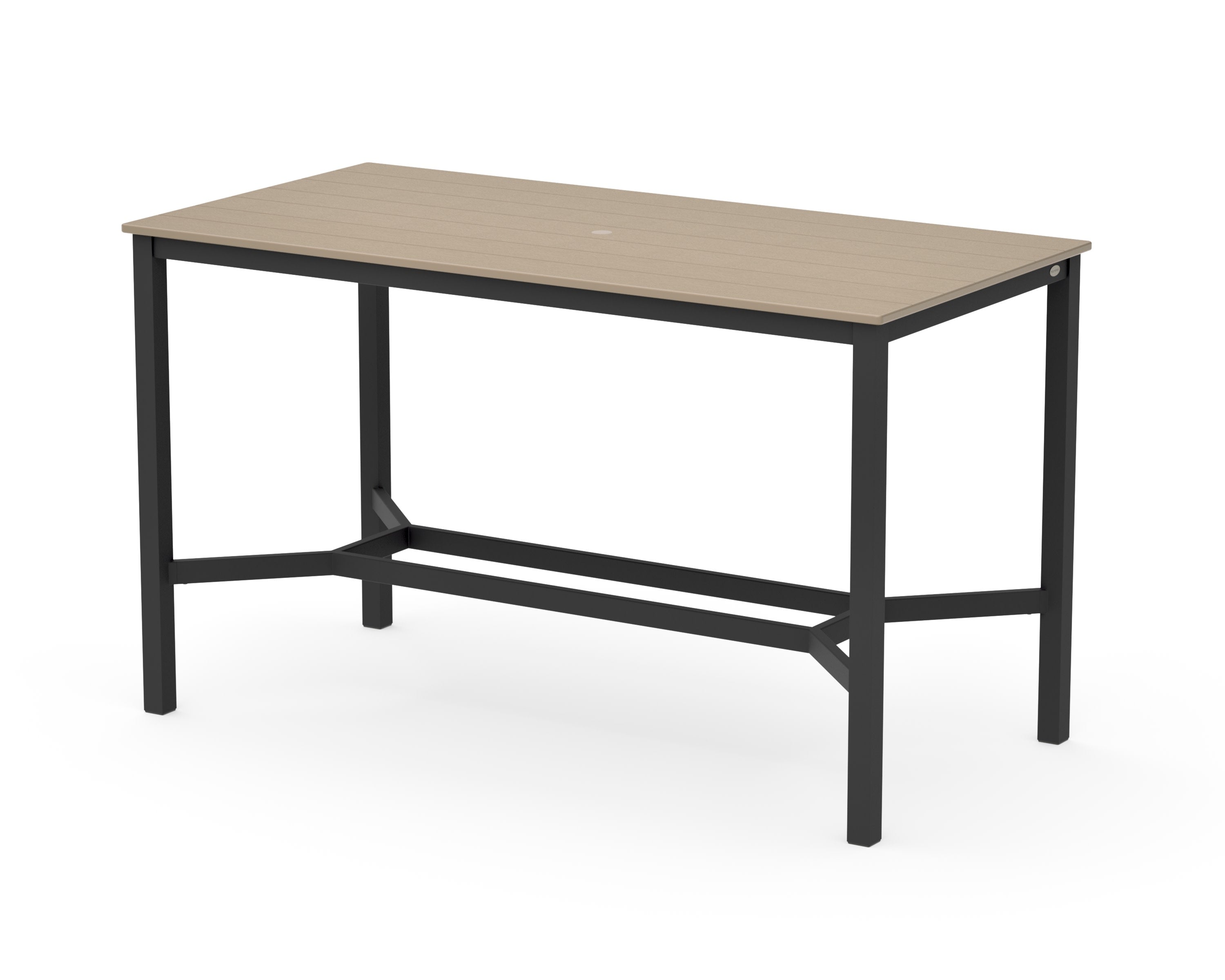 Main Street 36 x 72 Bar Table in Black / Vintage Sahara