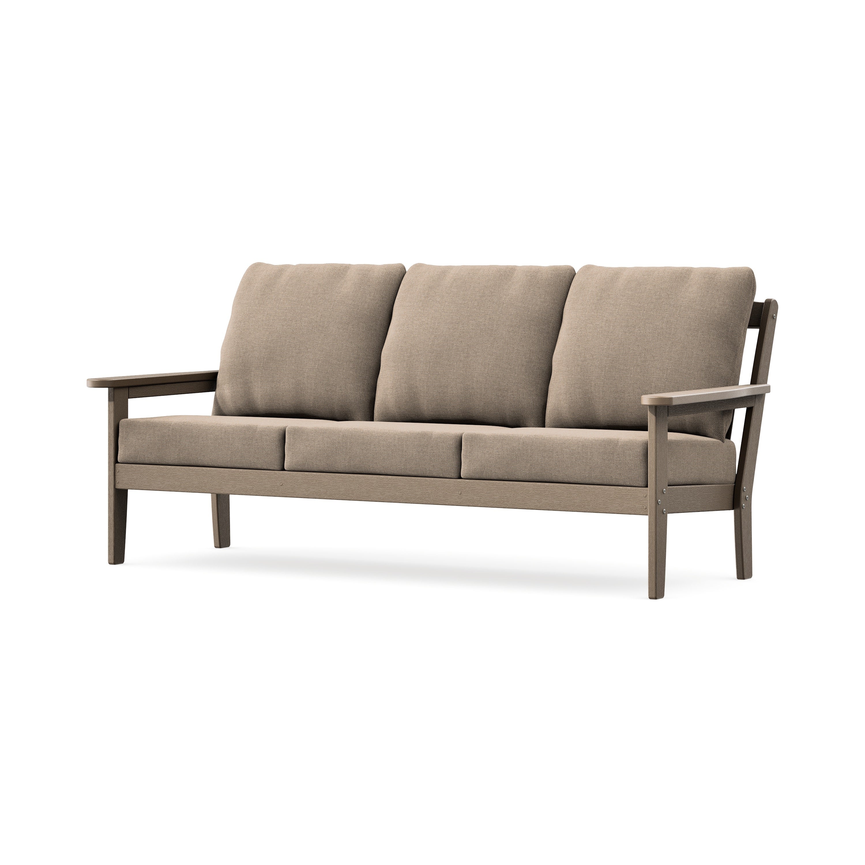 Cottage Deep Seating Sofa in Vintage Sahara / Spiced Burlap