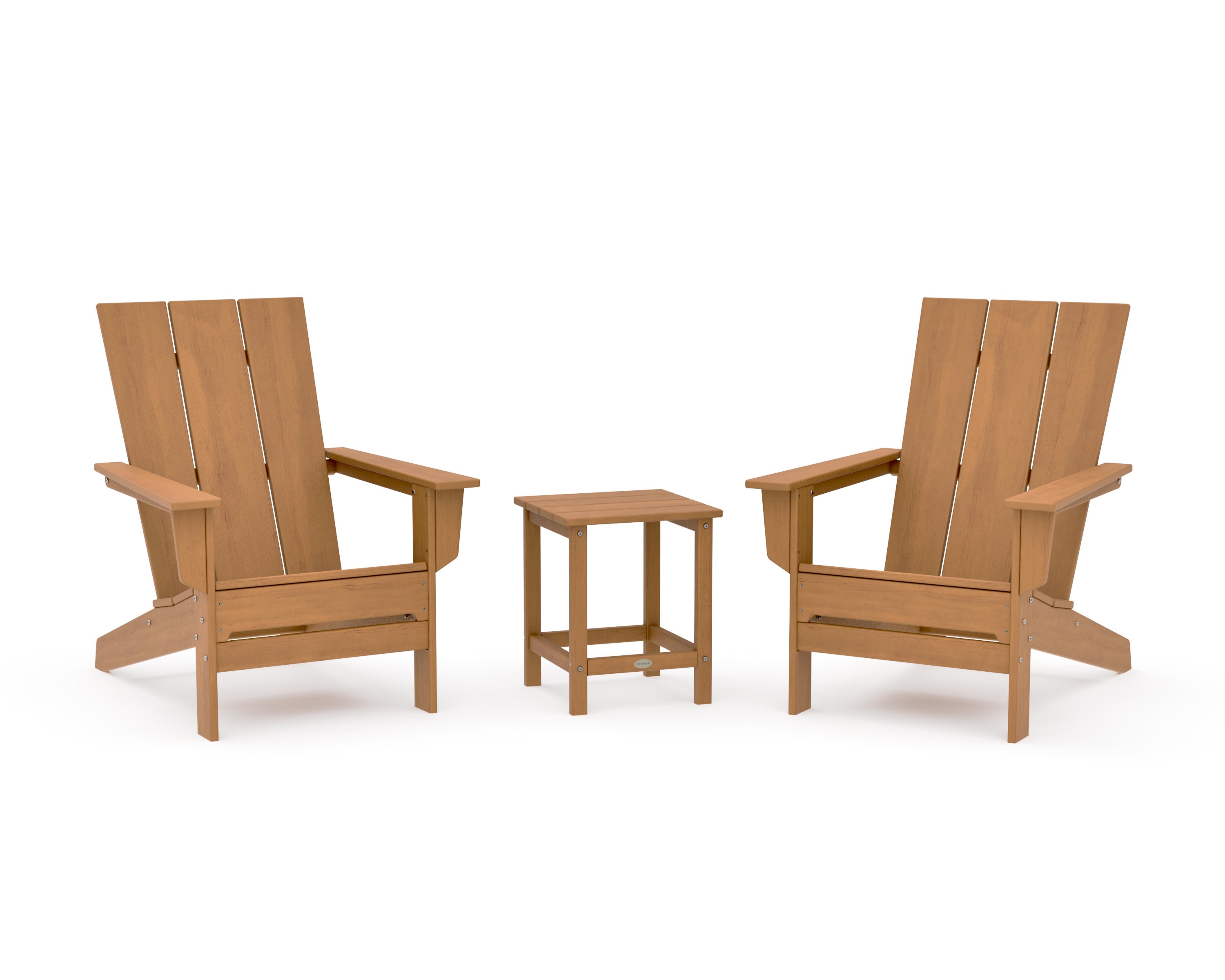 3-Piece Modern Studio Adirondack Set in Natural