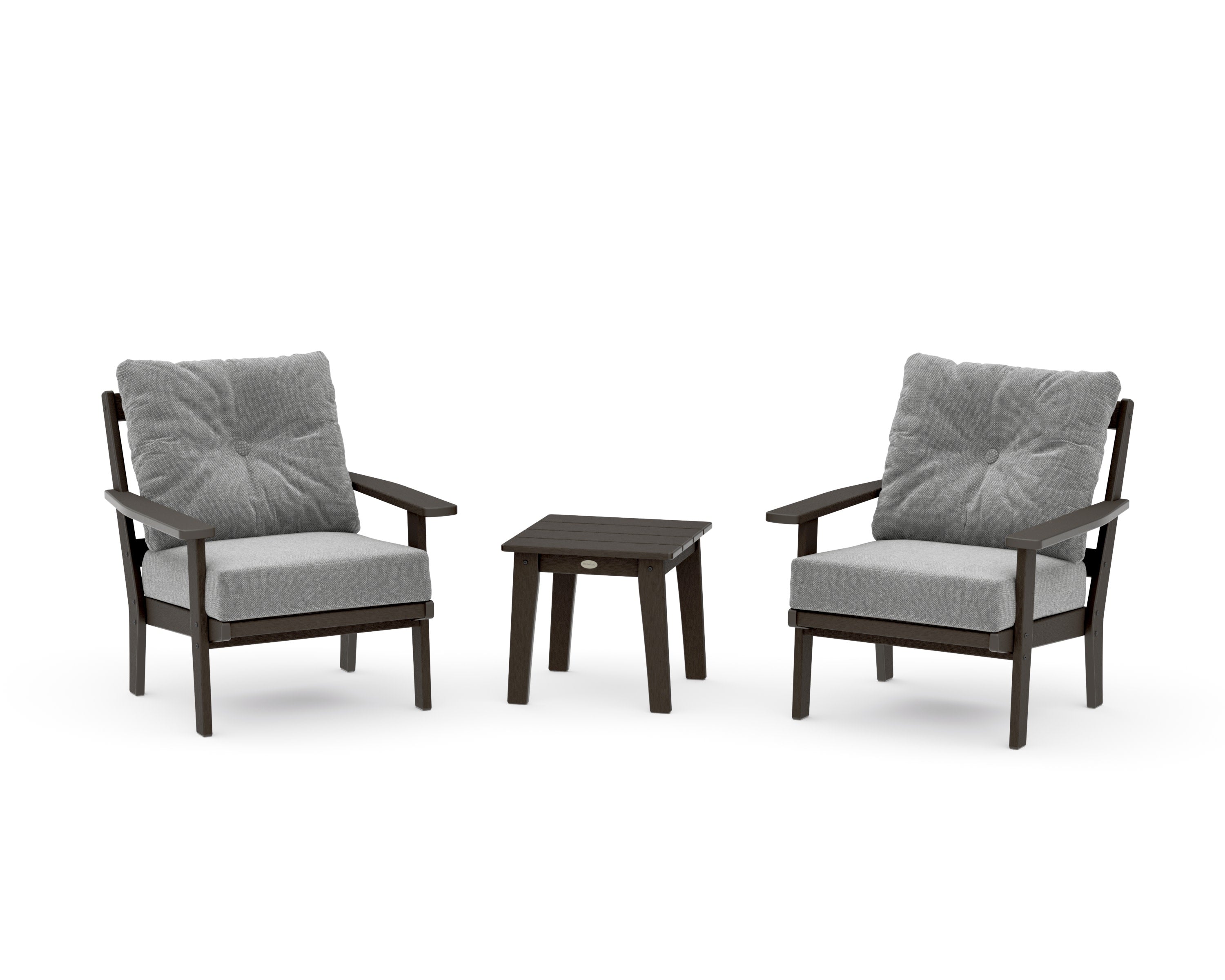 Prairie 3-Piece Deep Seating Set in Vintage Coffee / Grey Mist