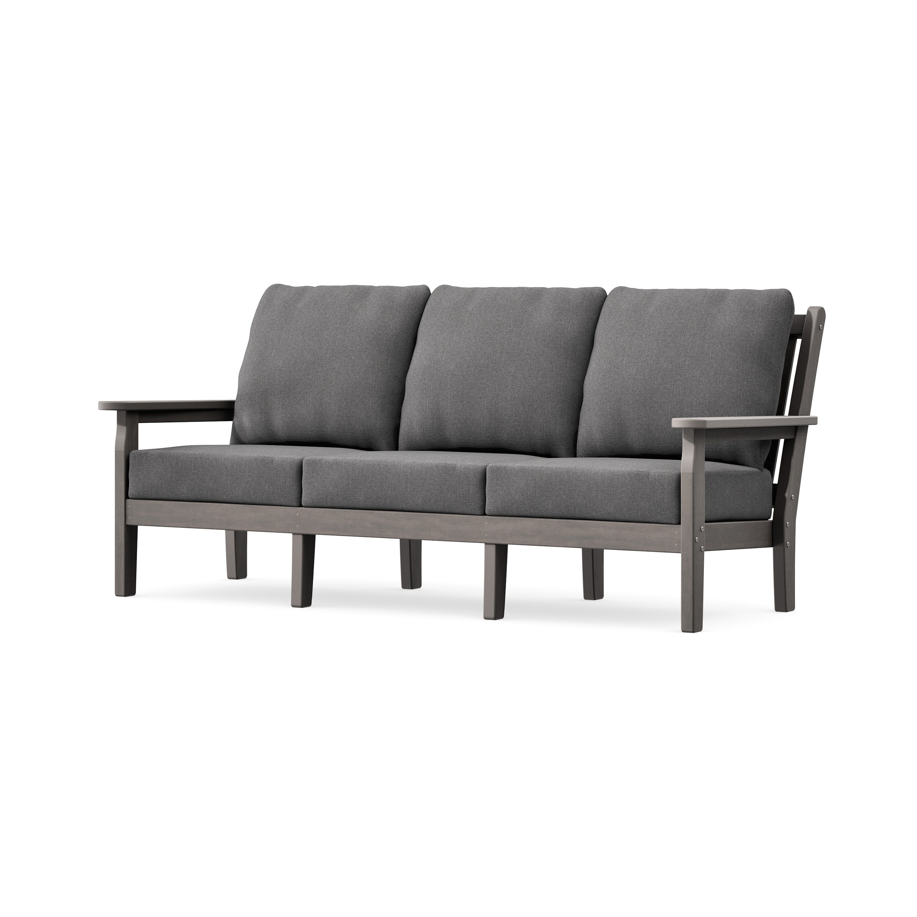 Chippendale Deep Seating Sofa in Driftwood / Ash Charcoal