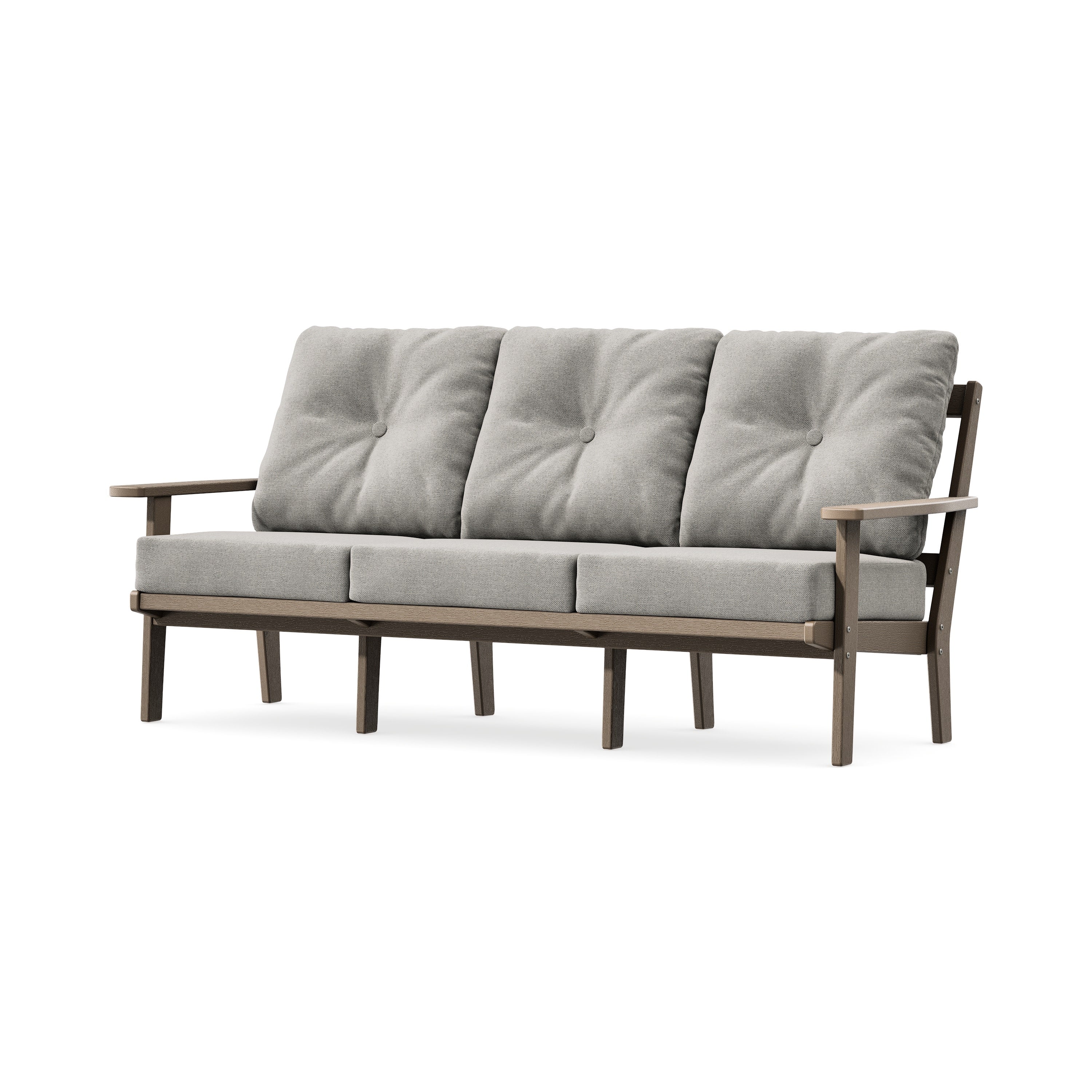 PrairieDeep Seating Sofa in Vintage Sahara / Weathered Tweed