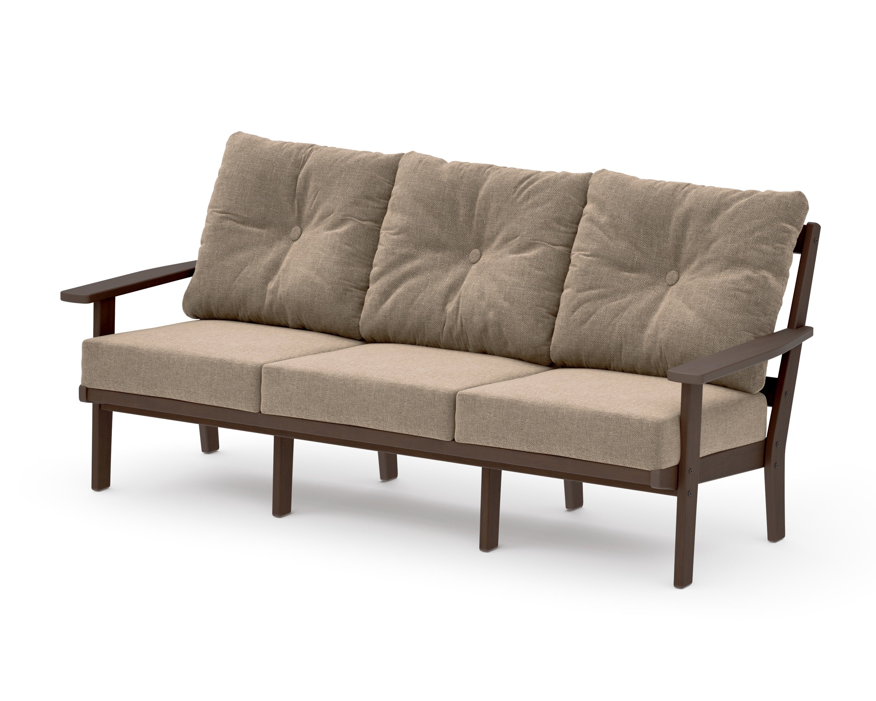 Oxford Deep Seating Sofa in Kona / Spiced Burlap