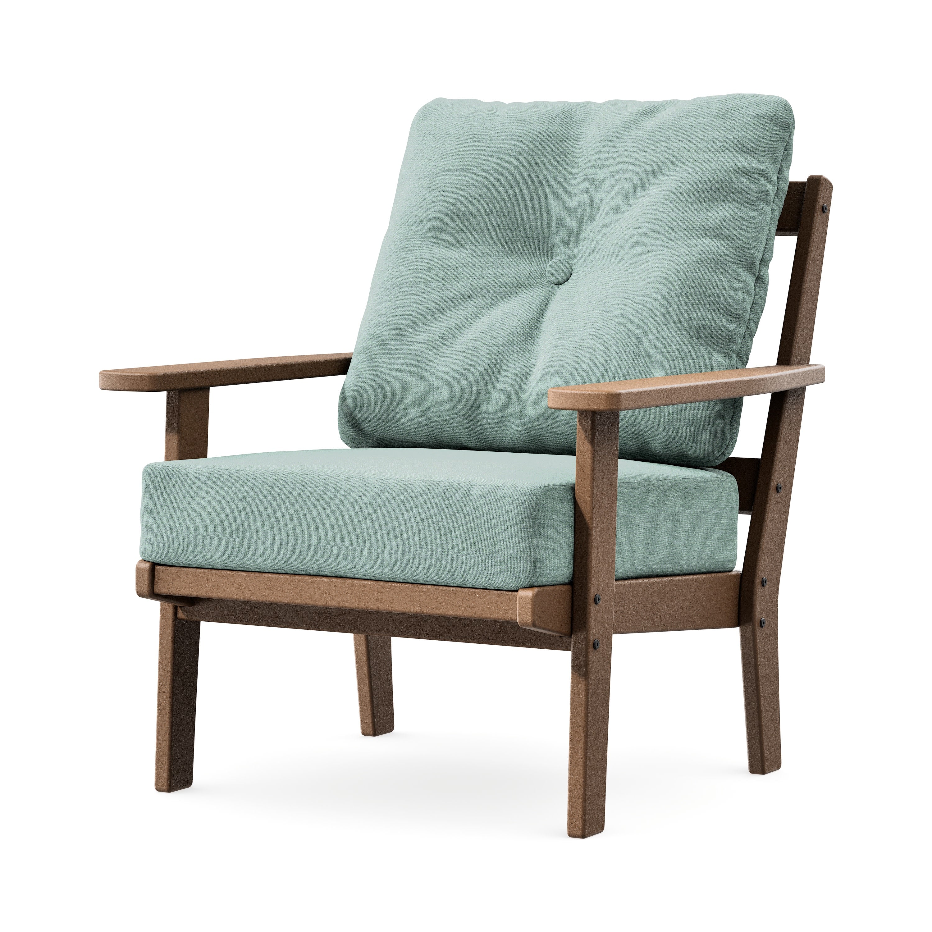 Prairie Deep Seating Chair in Teak / Glacier Spa