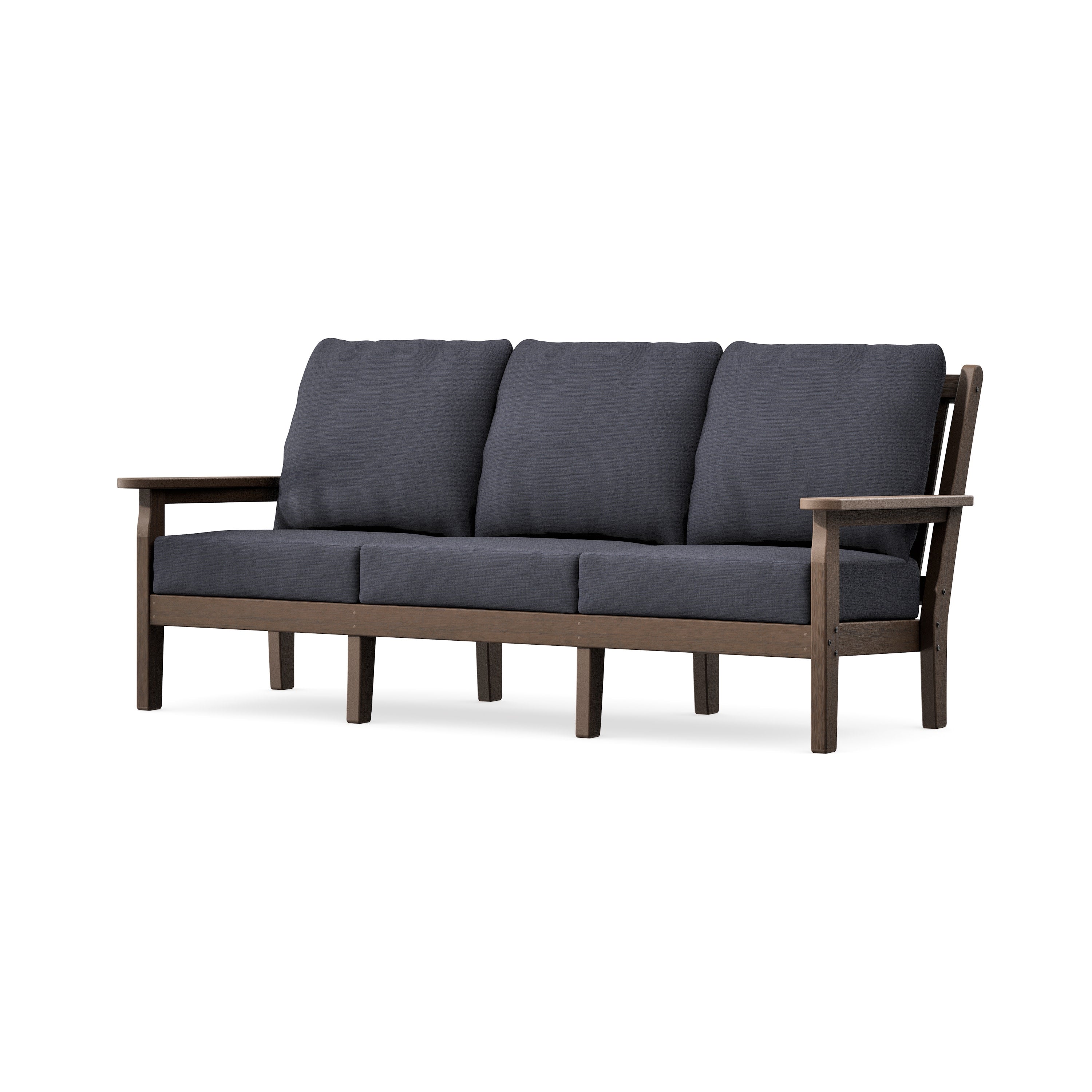 Chippendale Deep Seating Sofa in Kona / Midnight Linen