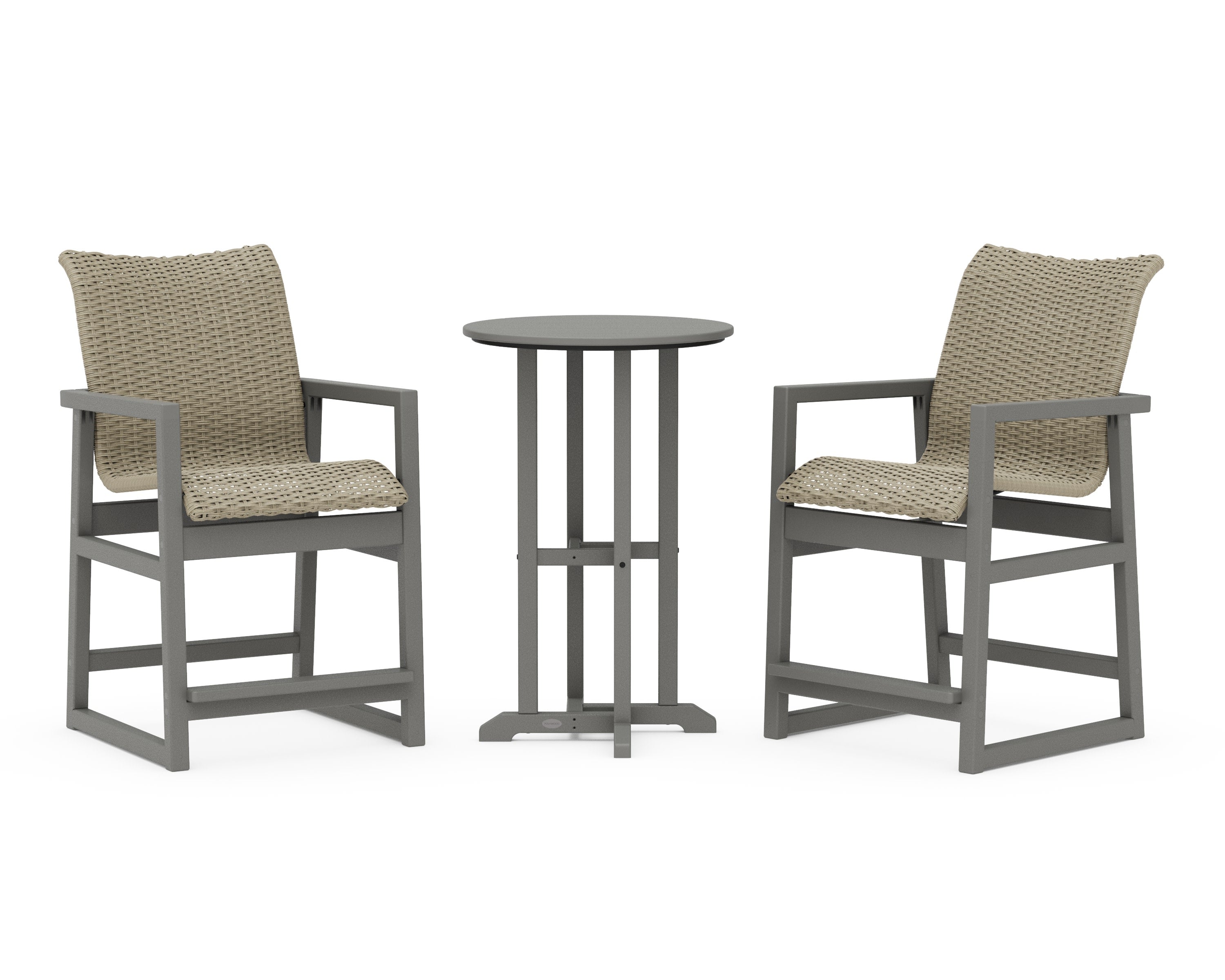 EDGE Woven 3-Piece Farmhouse Counter Set