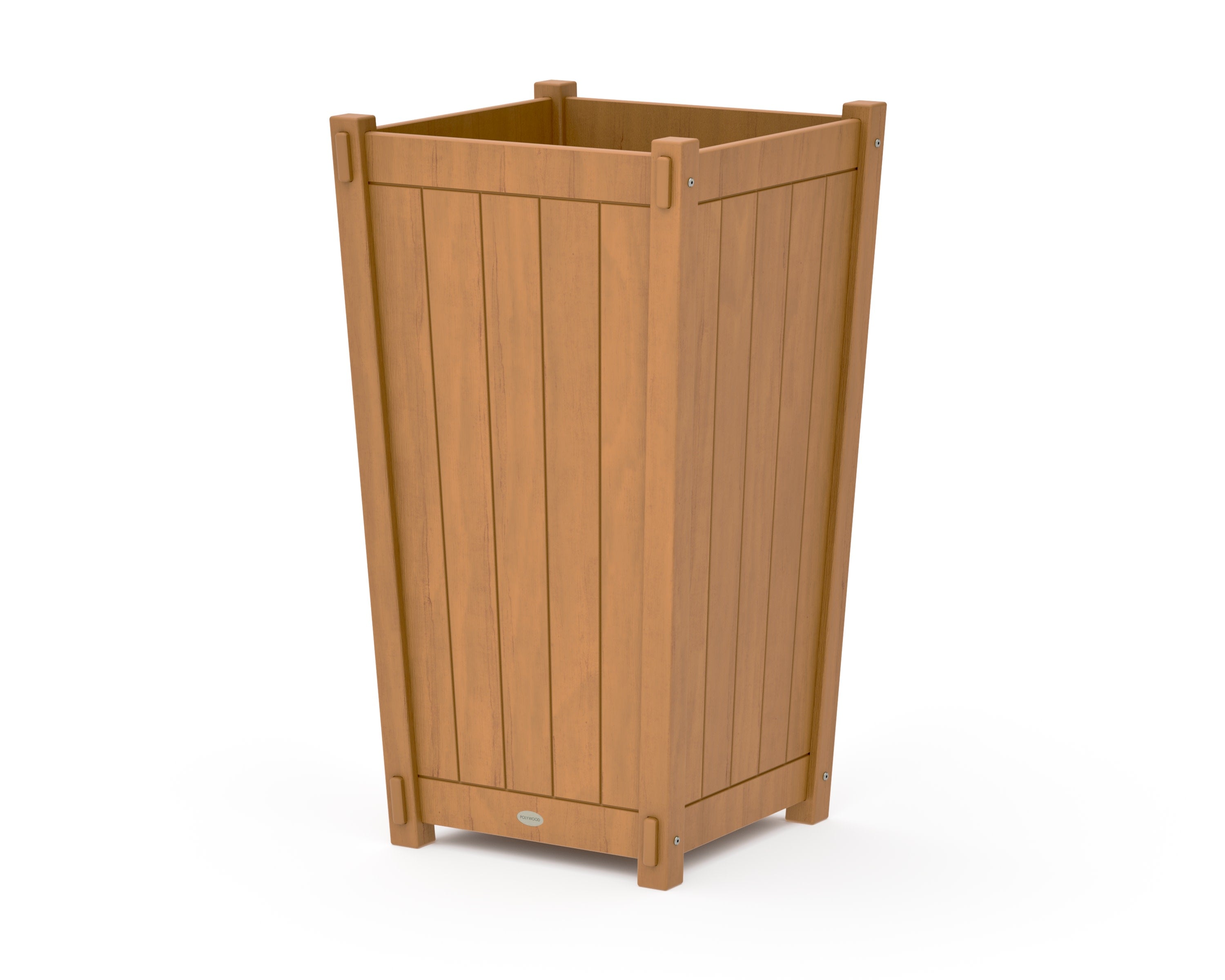 Vineyard Large Tapered Square Tall Planter Box in Natural