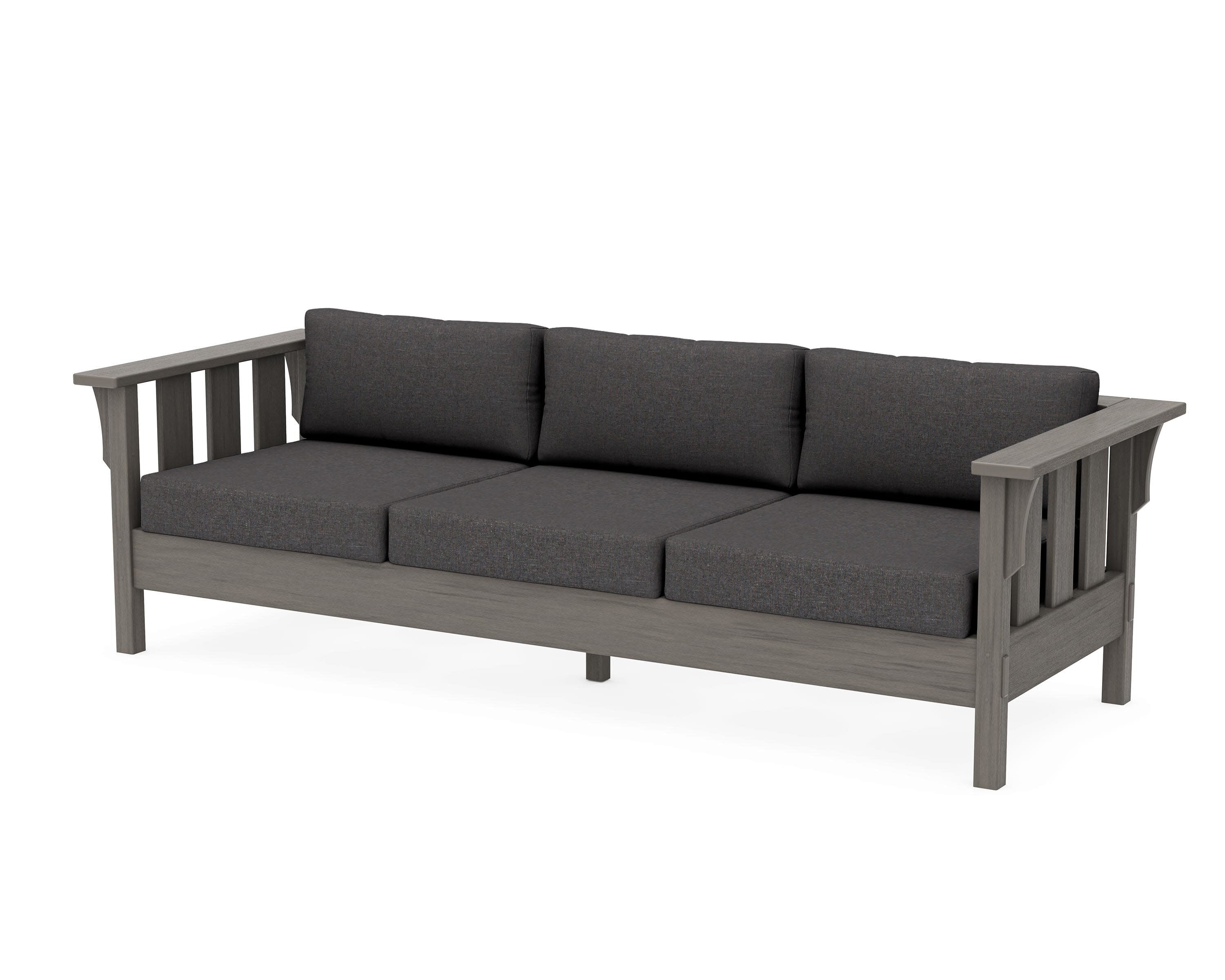 Acadia Deep Seating Sofa in Driftwood / Ash Charcoal