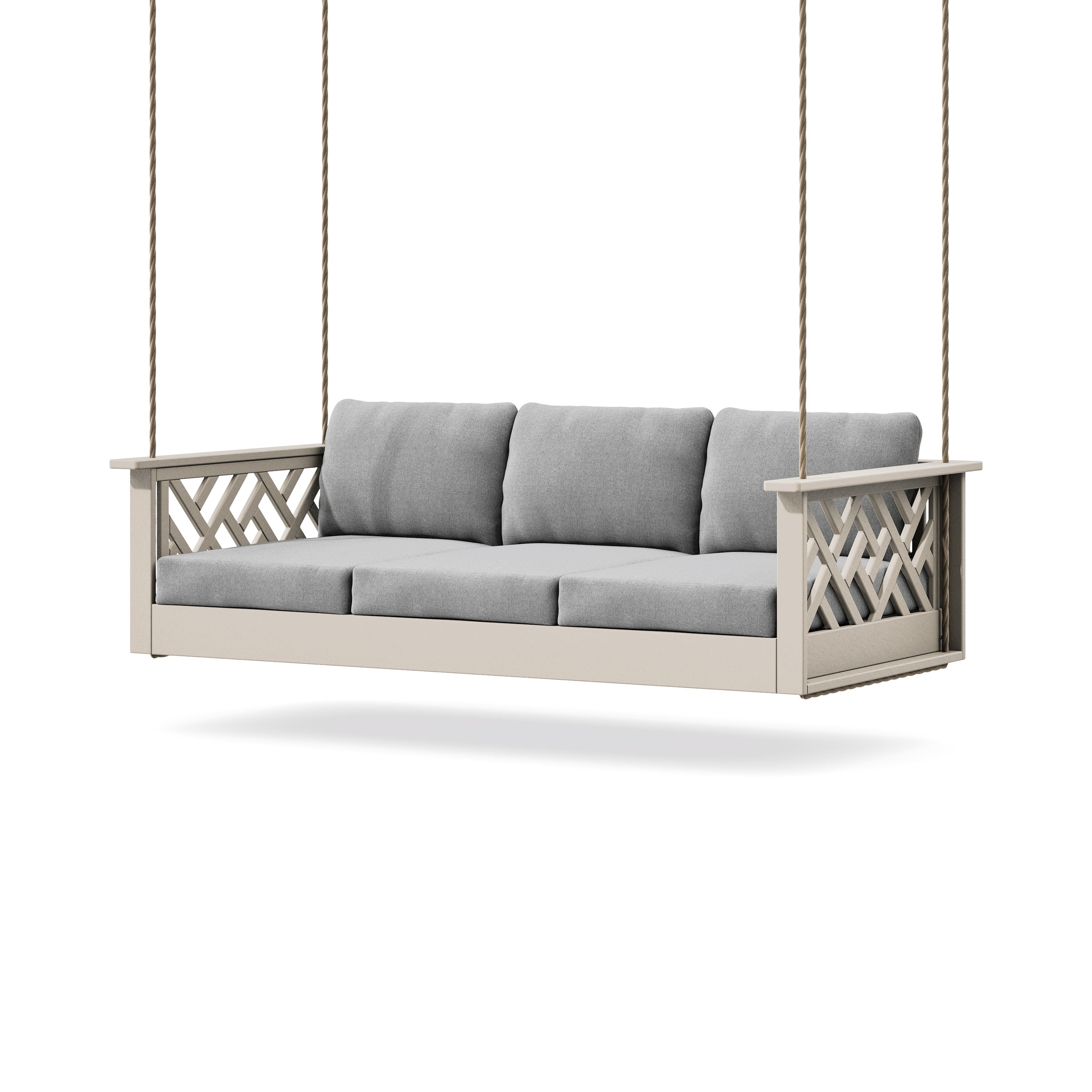 Chippendale Daybed Swing in Sand / Grey Mist