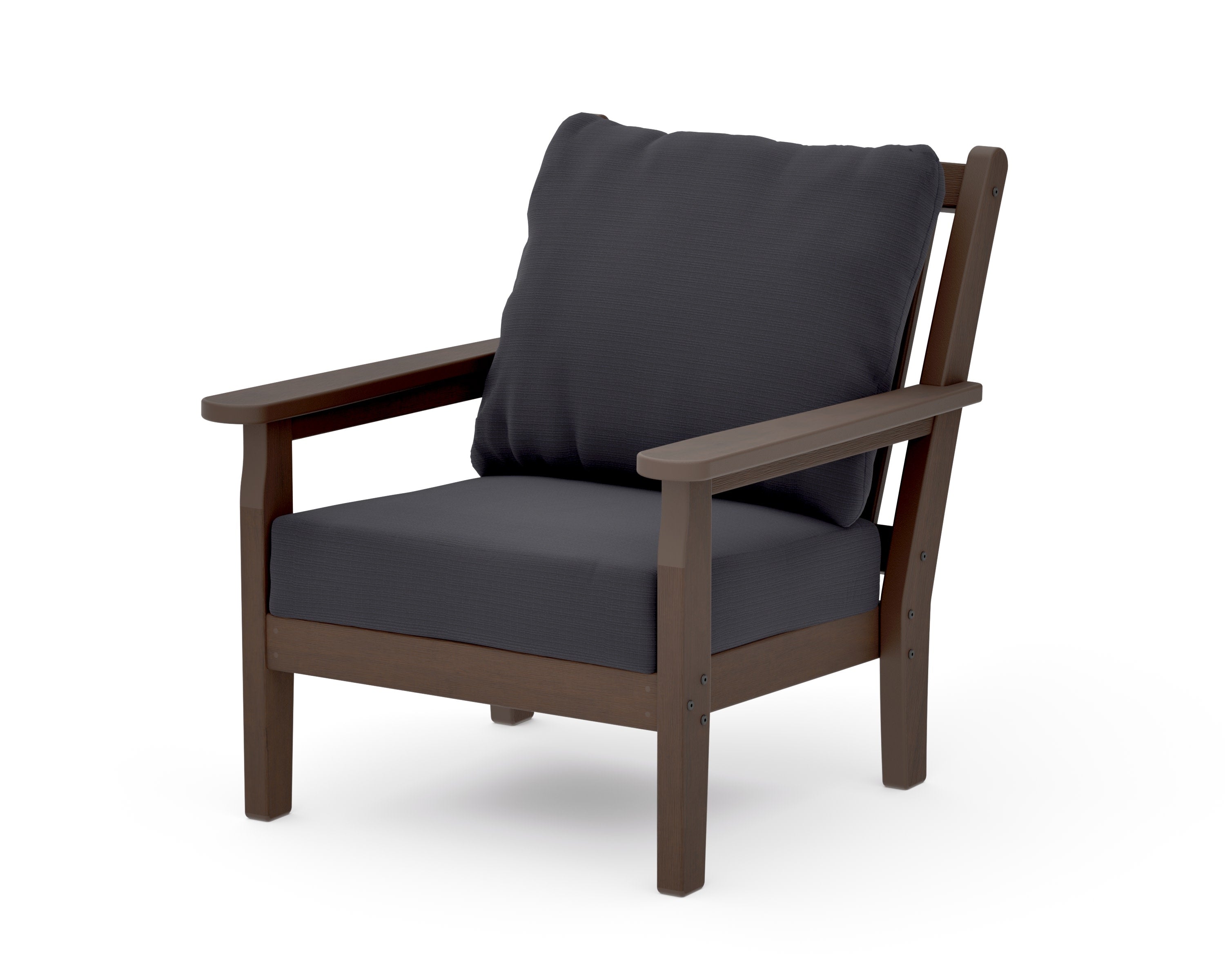 Chippendale Deep Seating Chair in Kona / Midnight Linen
