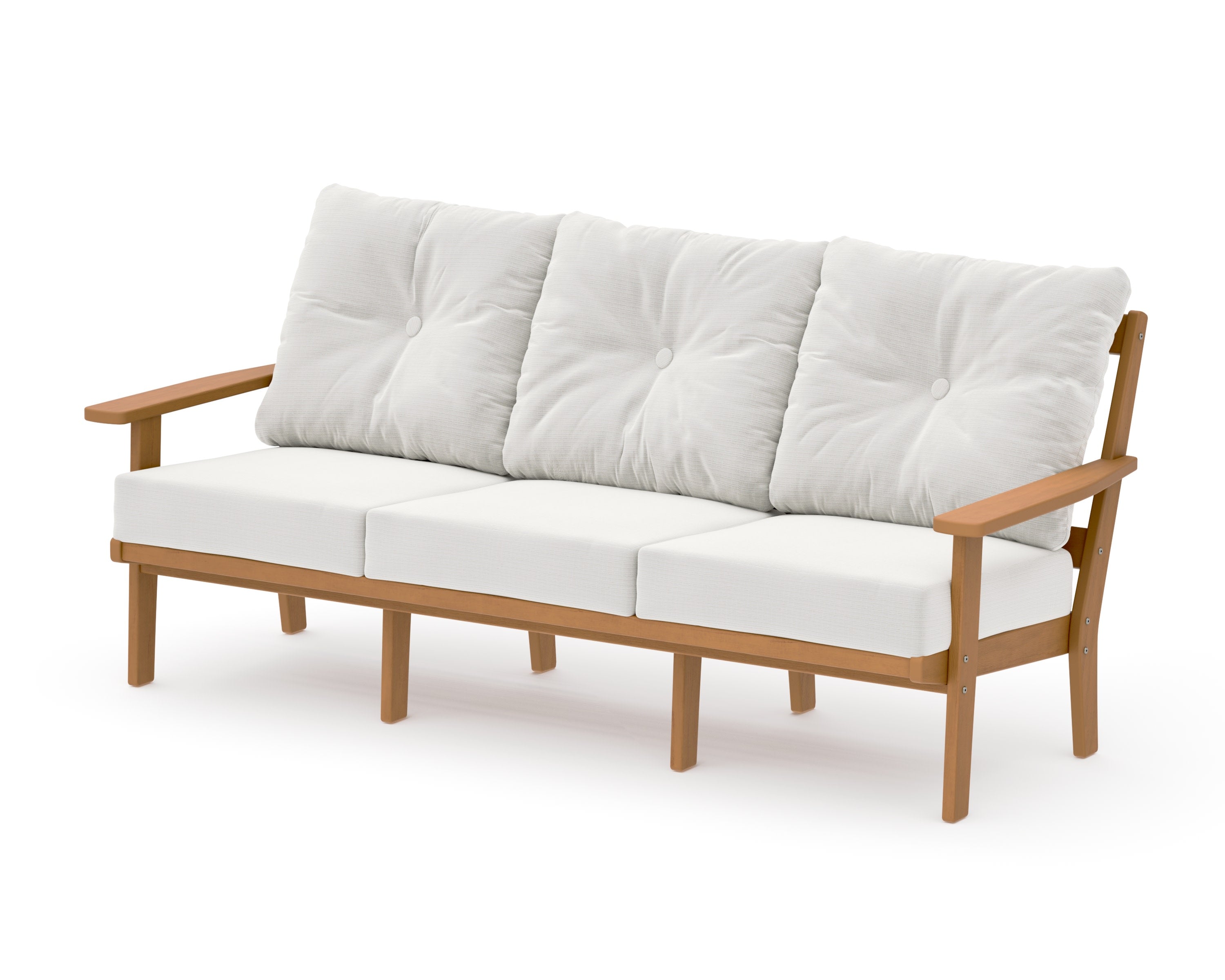 Oxford Deep Seating Sofa in Natural / Natural Linen
