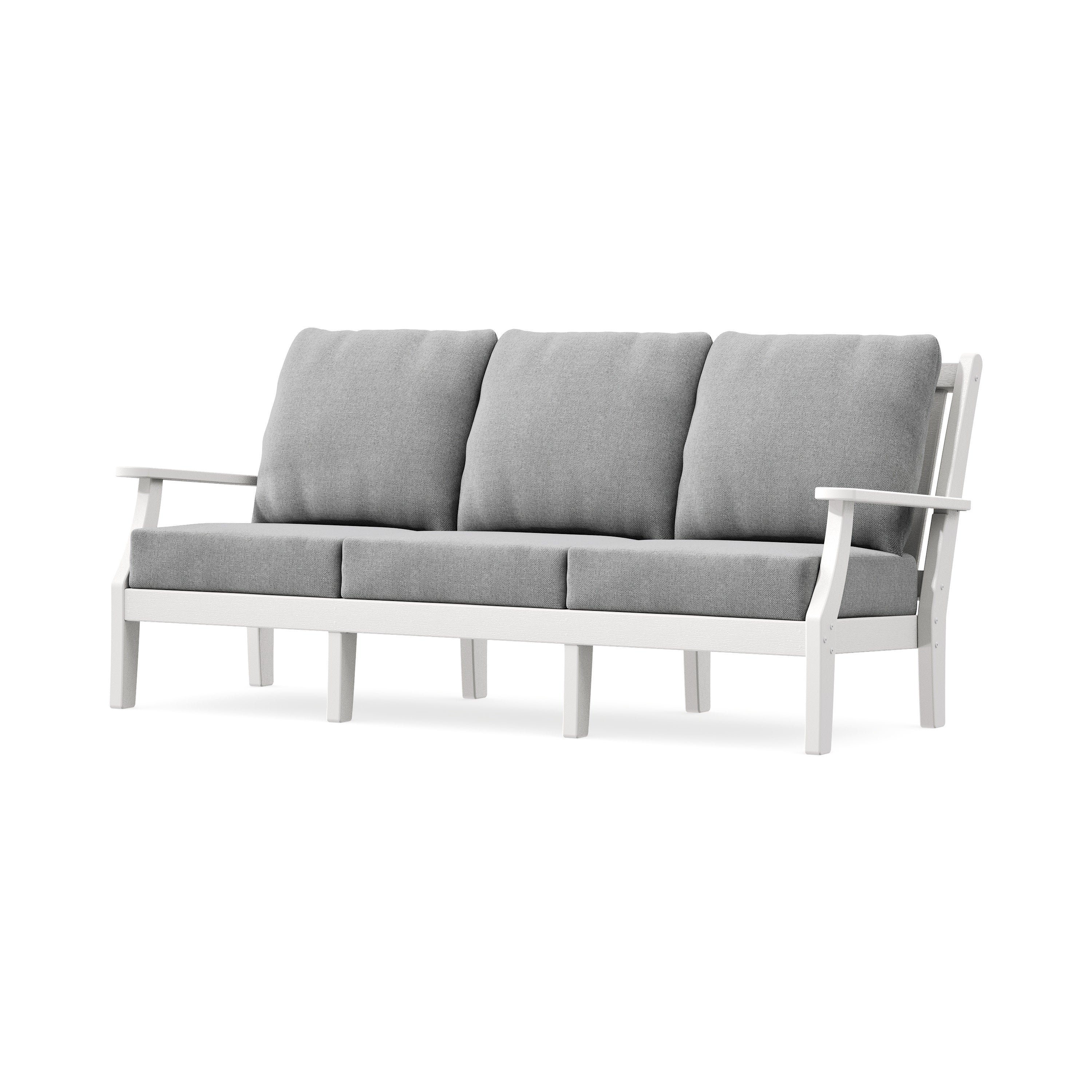 Wovendale Deep Seating Sofa in Vintage White / Grey Mist