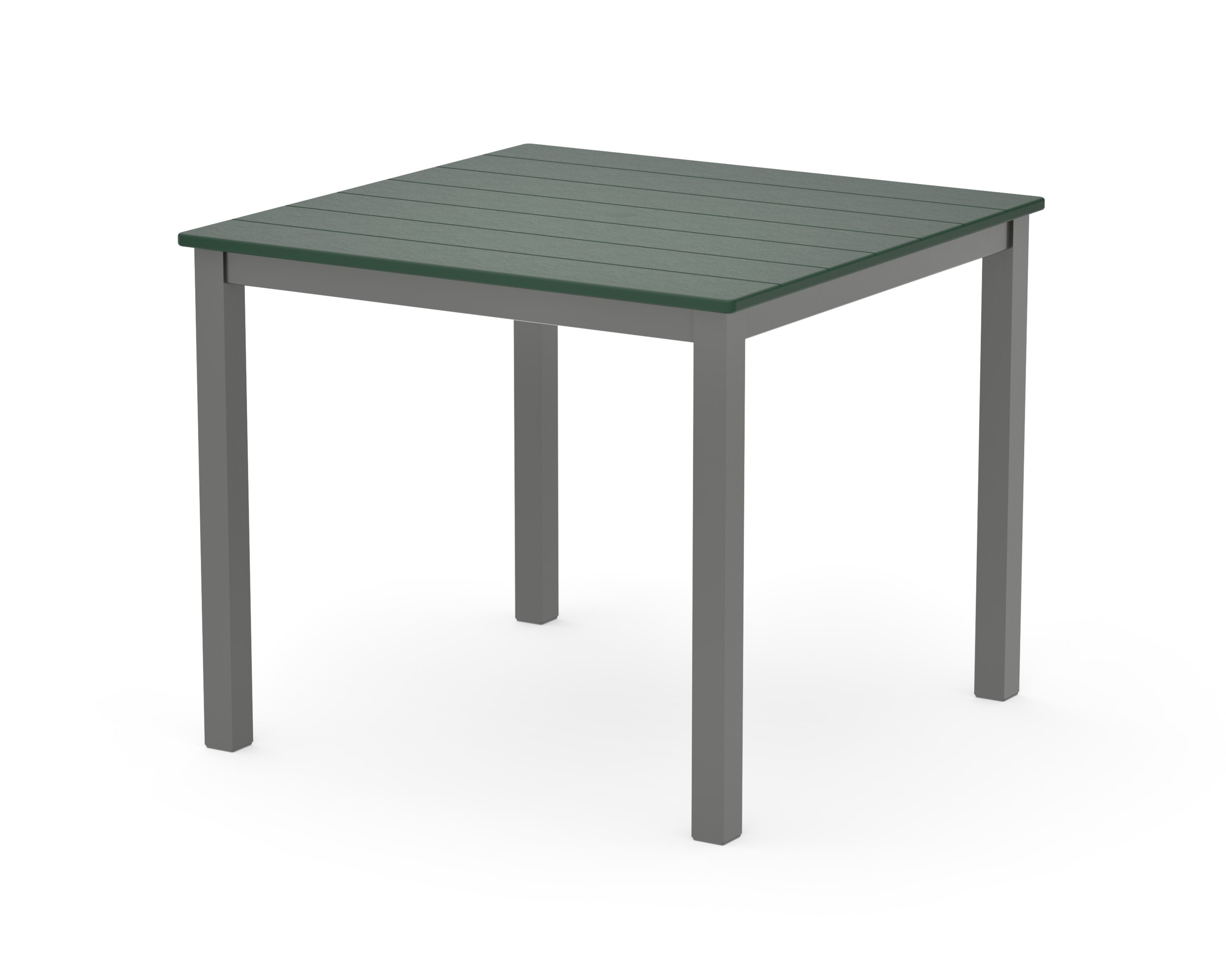 Main Street 36" x 36" Dining Table in Charcoal / Green