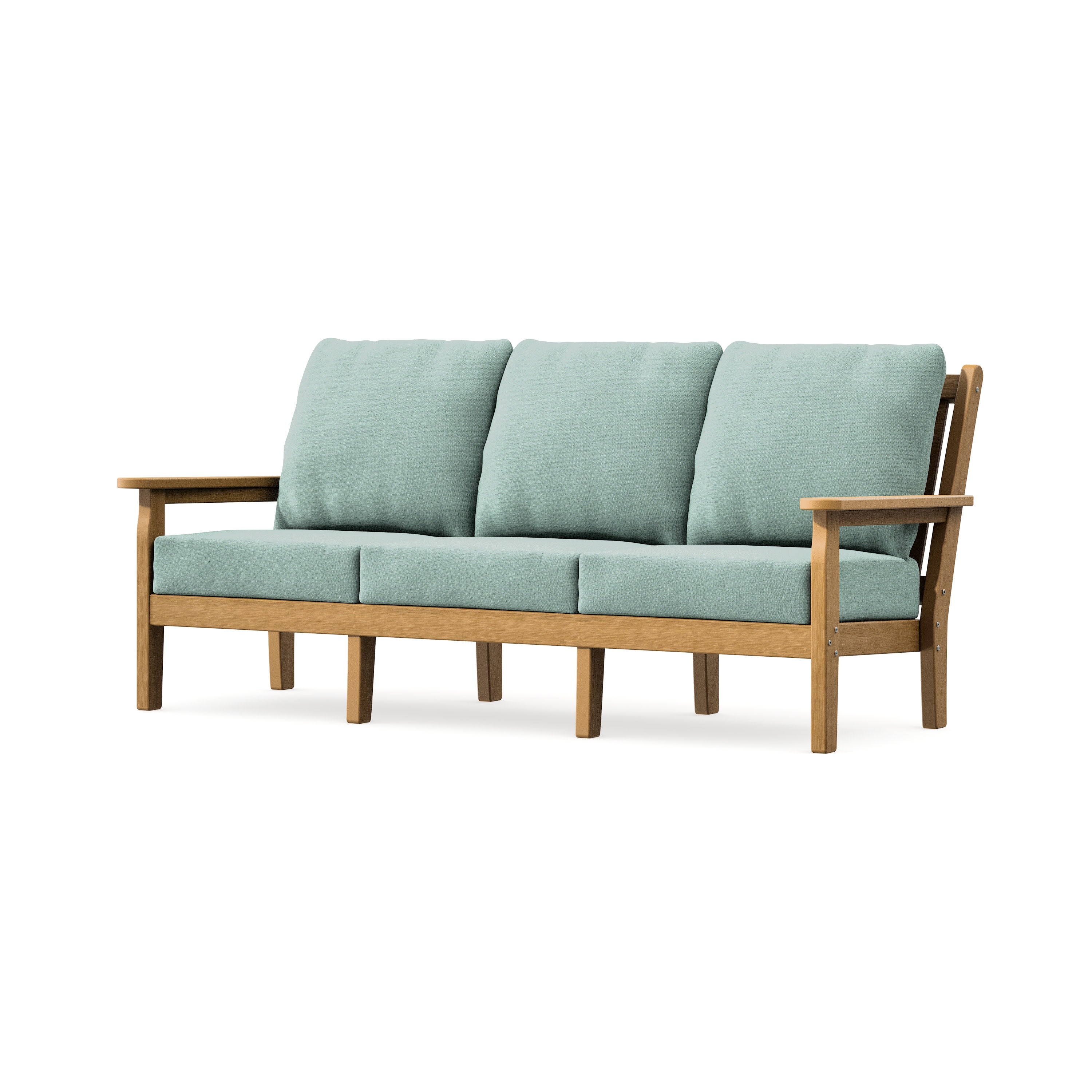 Chippendale Deep Seating Sofa in Natural / Glacier Spa