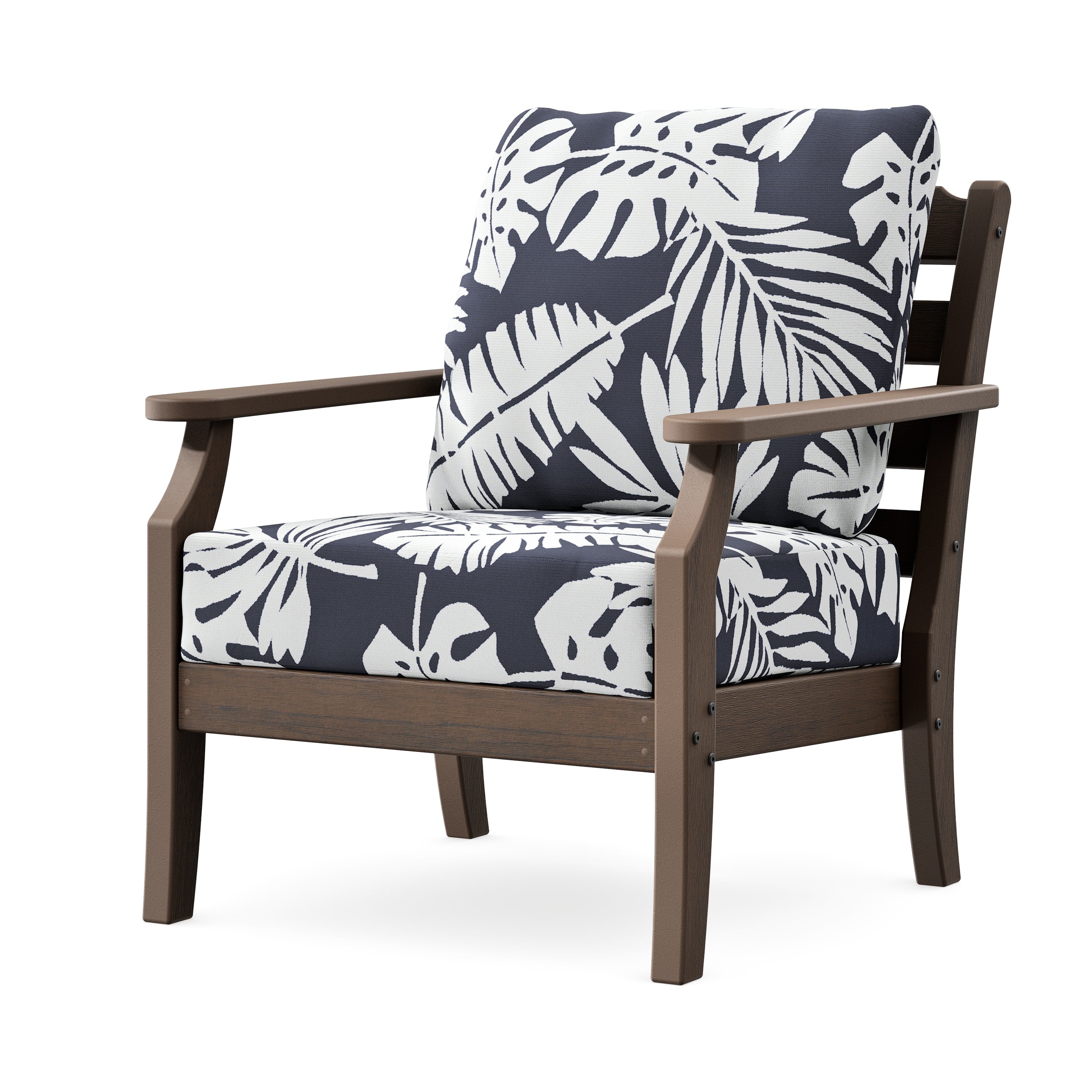 Savannah Deep Seating Chair in Kona / Leaf Navy