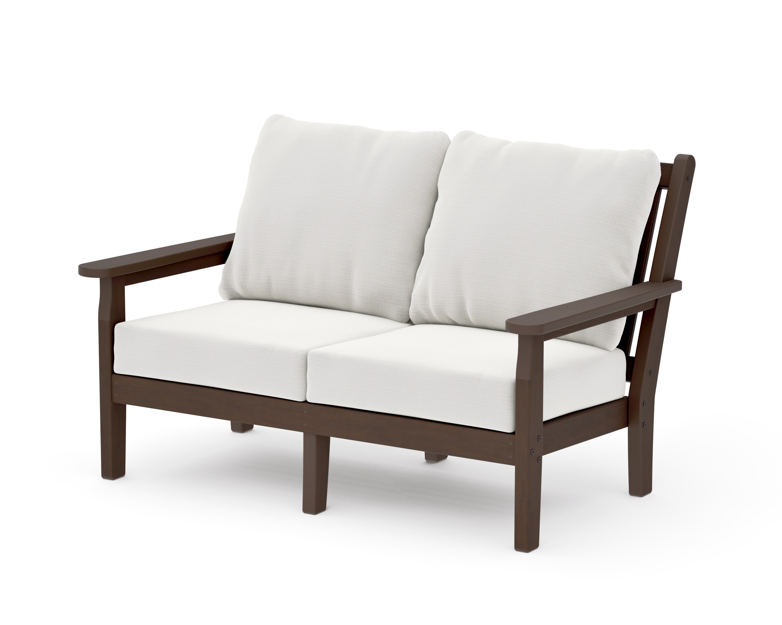 Chippendale Deep Seating Loveseat in Kona / Natural Linen