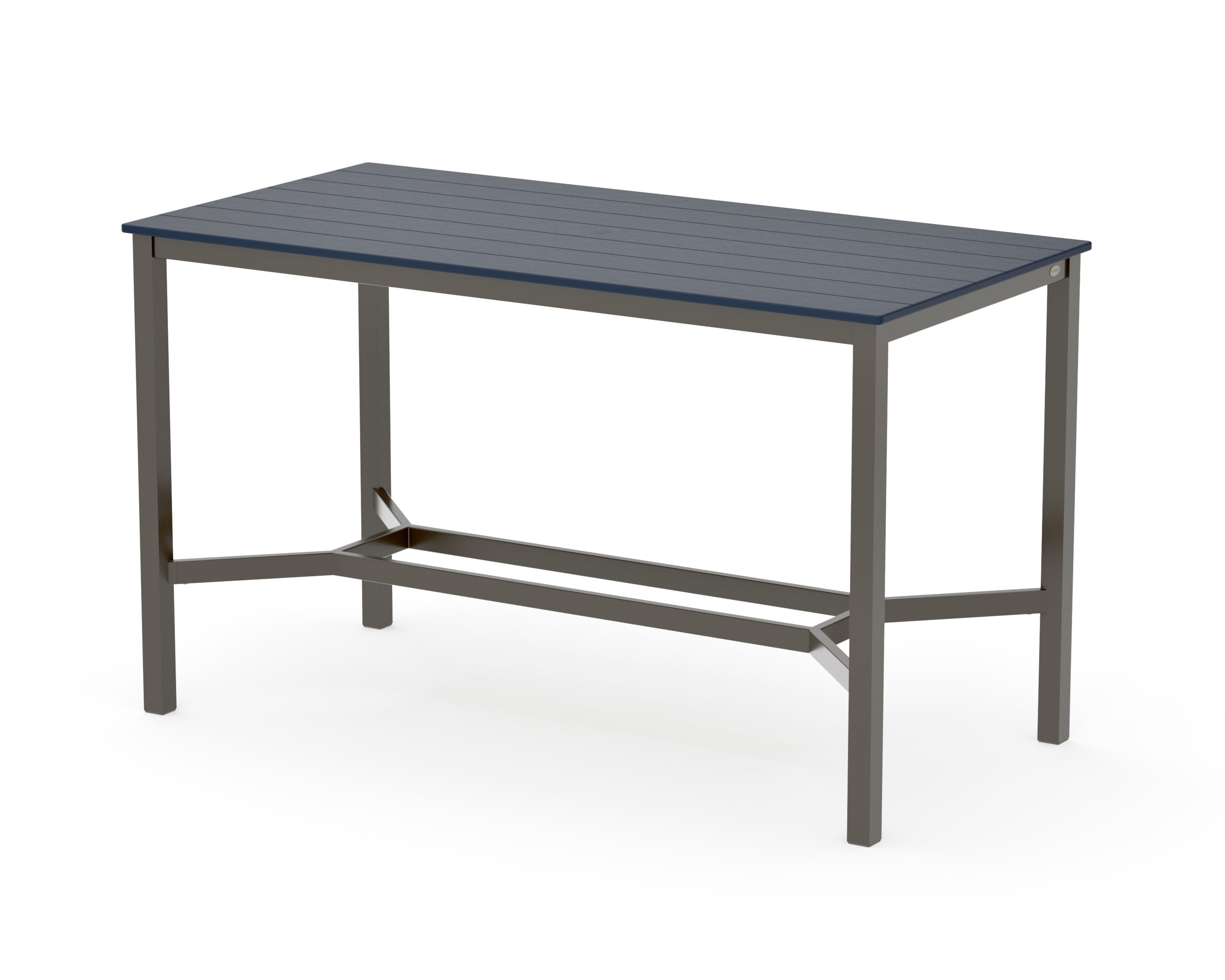 Main Street 36 x 72 Bar Table in Bronze / Navy