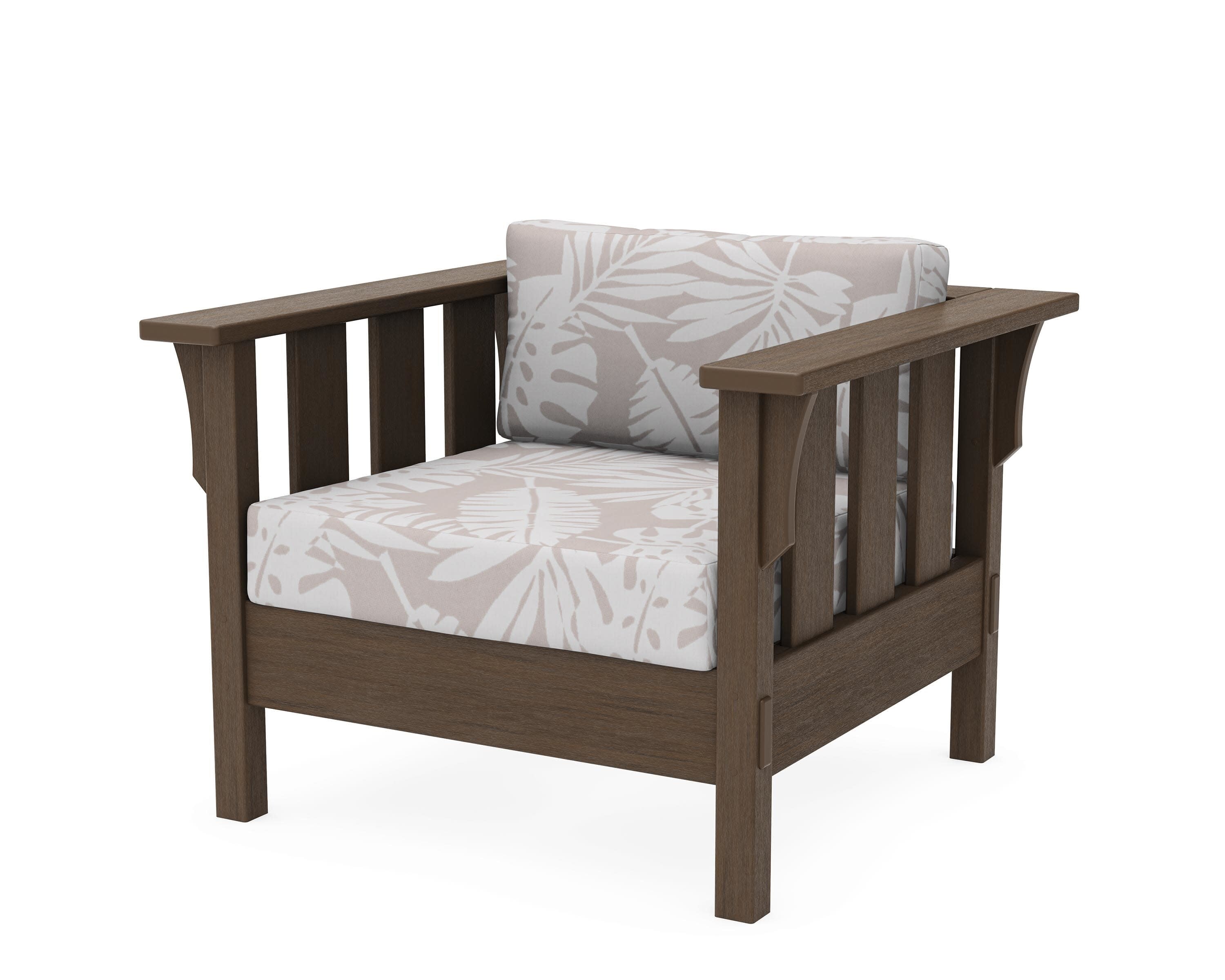 Acadia Deep Seating Chair in Kona / Leaf Dune Burlap